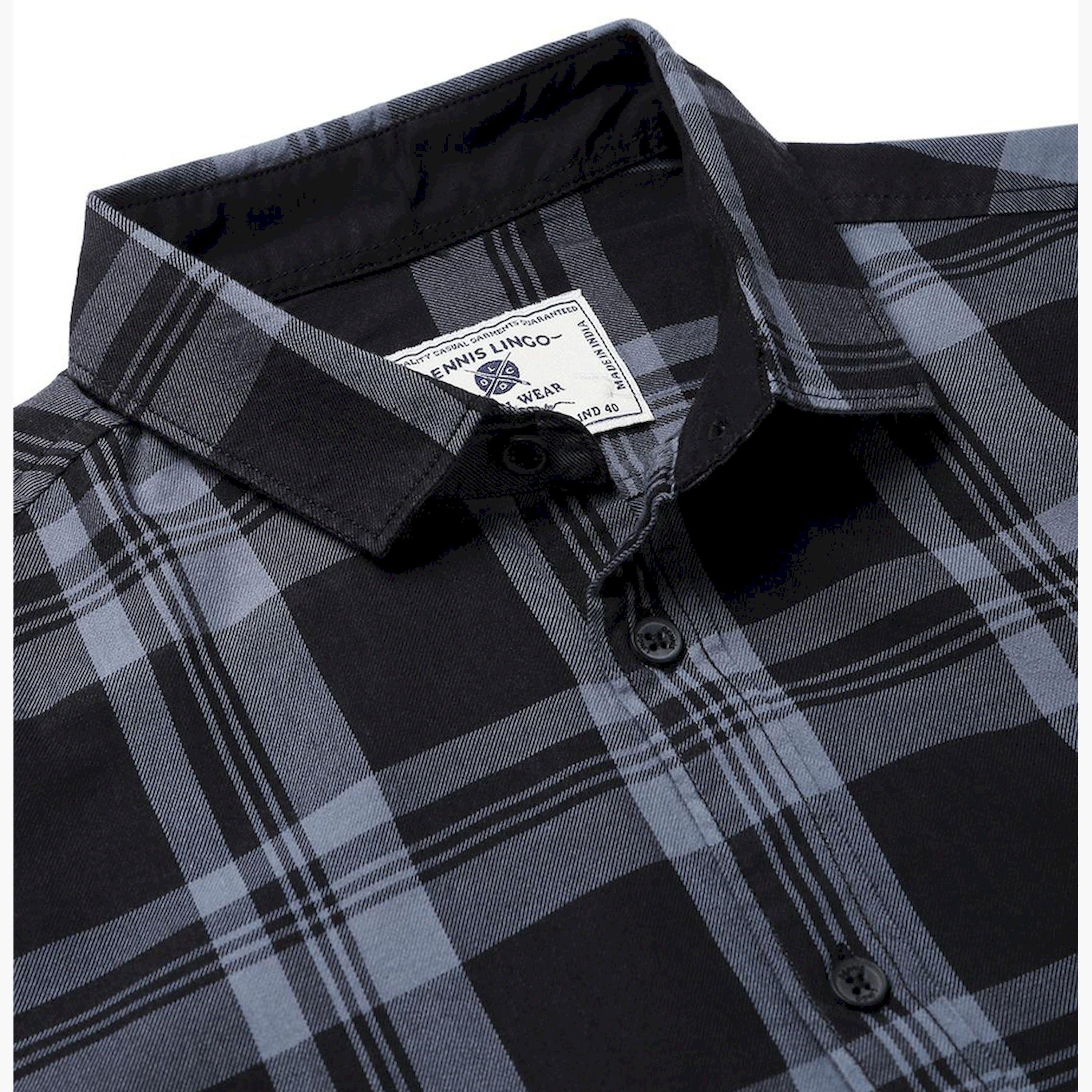 دينيس لينغو× ستايلي-  قميص كاجوال سادة-men-clothing-shirts-image-4