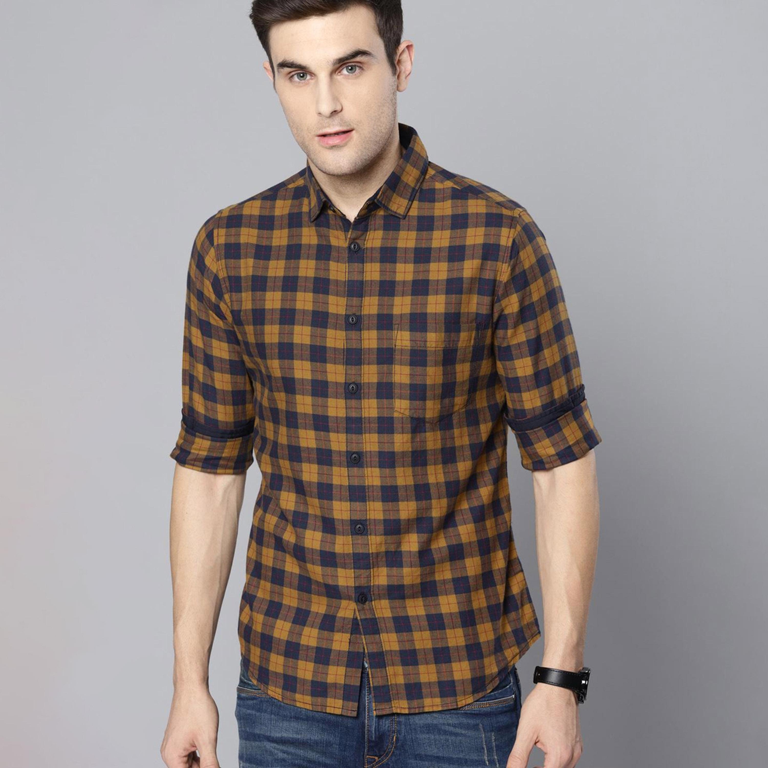 Dennis Lingo X Styli Solid Casual Spread Shirt-men-clothing-shirts-image-1