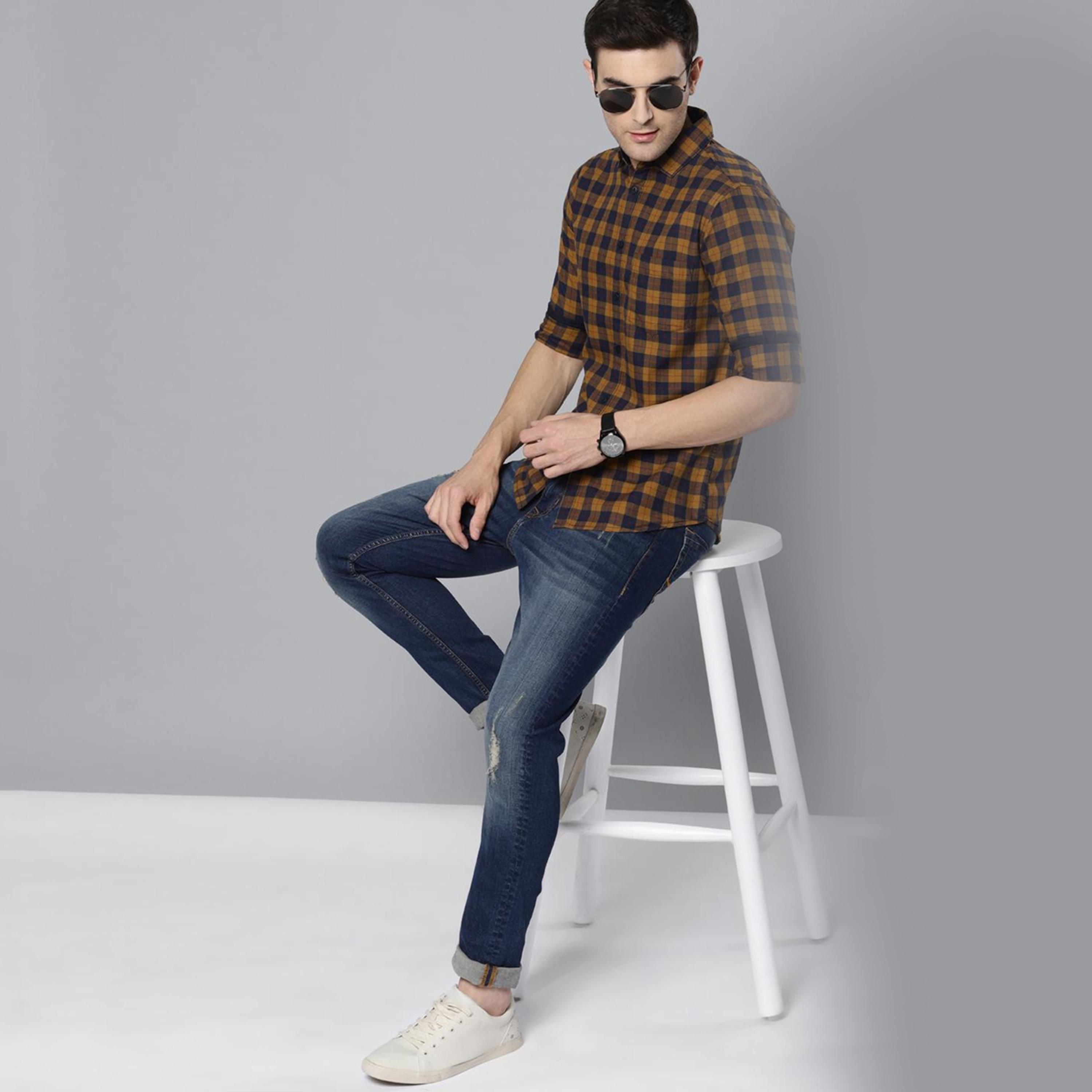Dennis Lingo X Styli Solid Casual Spread Shirt-men-clothing-shirts-image-2