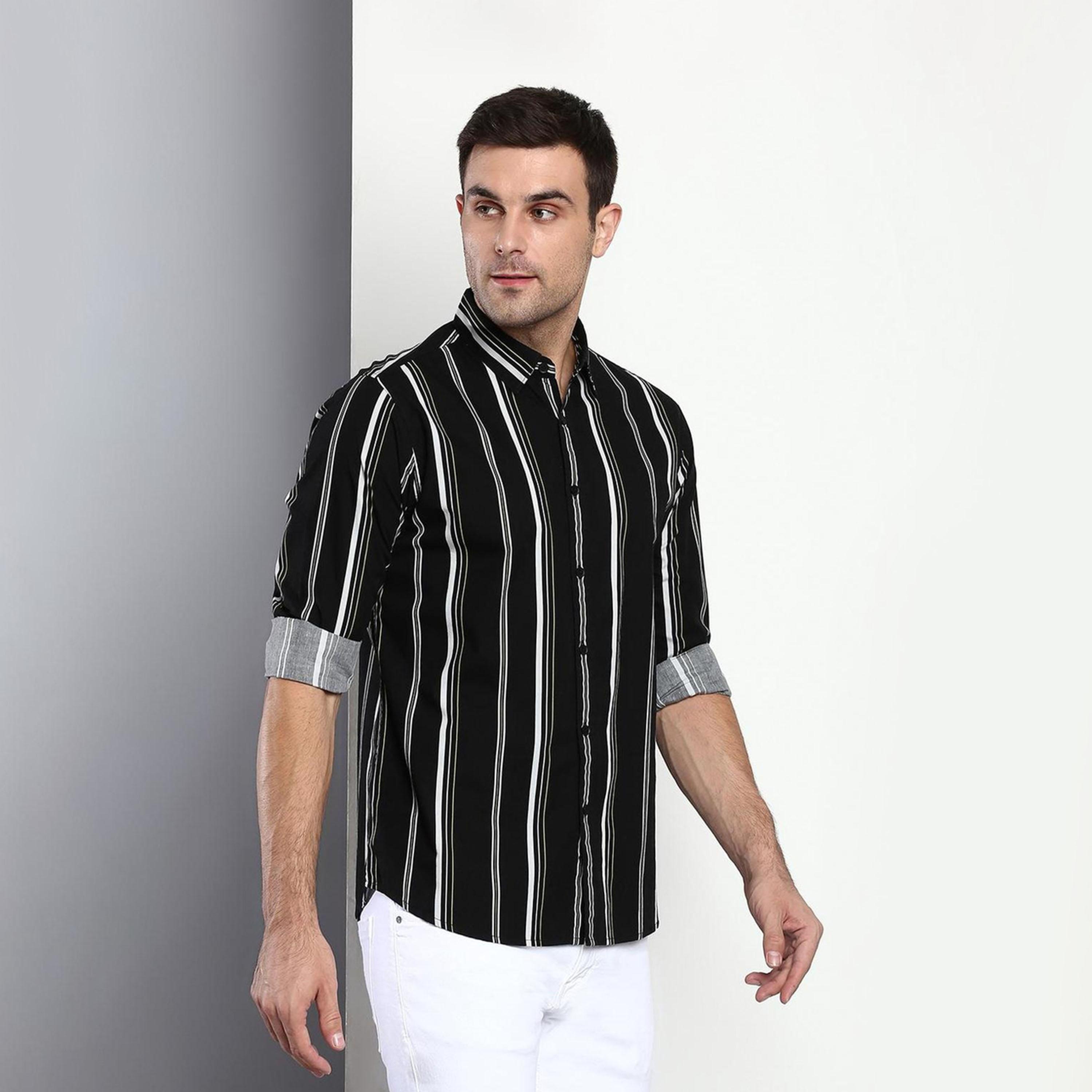 Dennis Lingo X Styli Solid Casual Spread Shirt-men-clothing-shirts-image-1