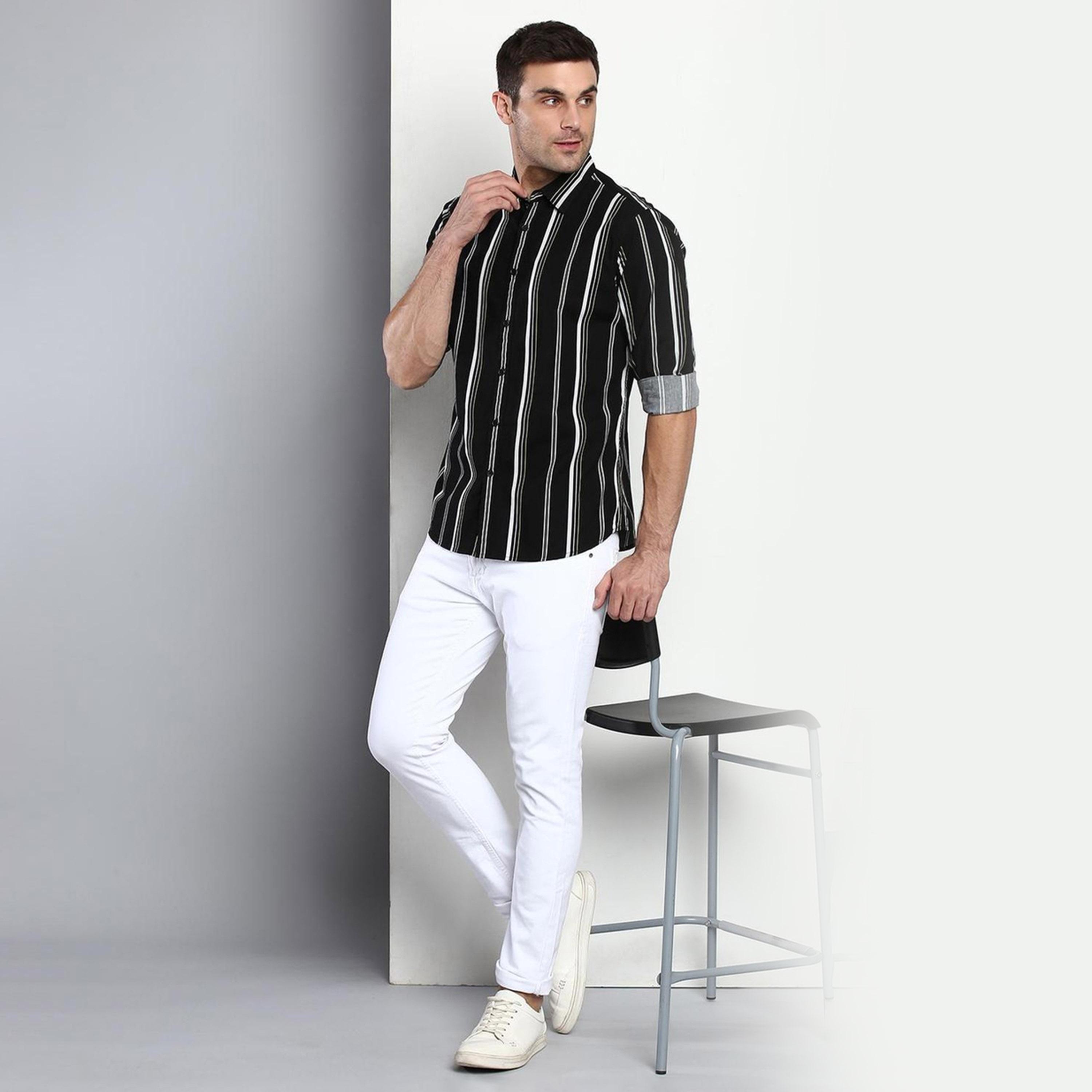 Dennis Lingo X Styli Solid Casual Spread Shirt-men-clothing-shirts-image-2