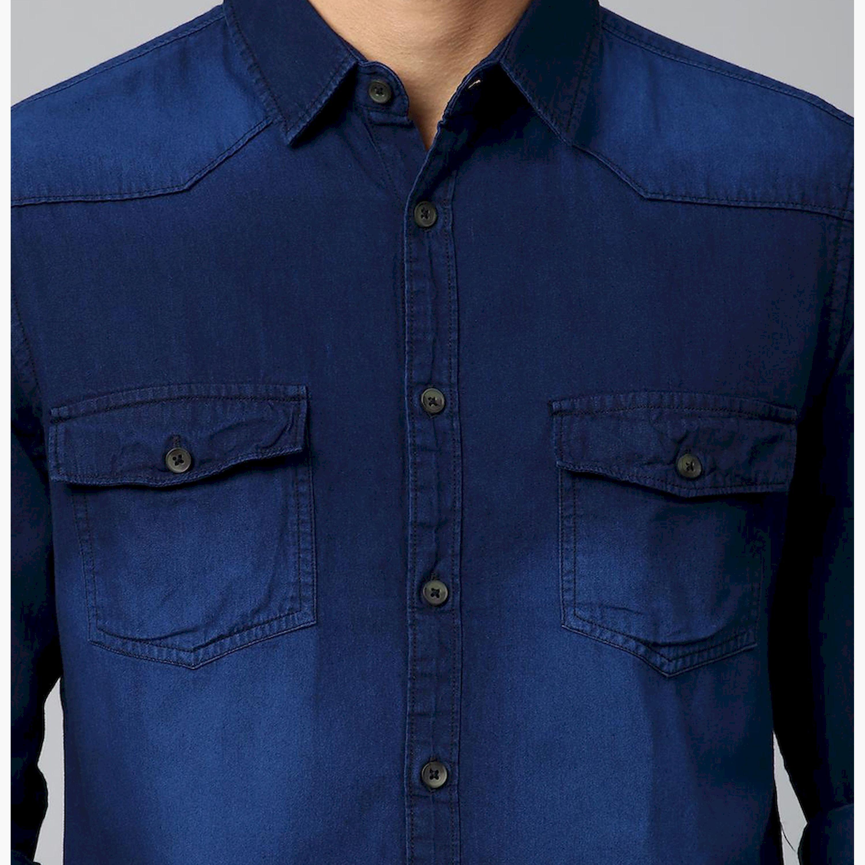 Dennis Lingo X Styli Solid Casual Spread Shirt-men-clothing-shirts-image-9