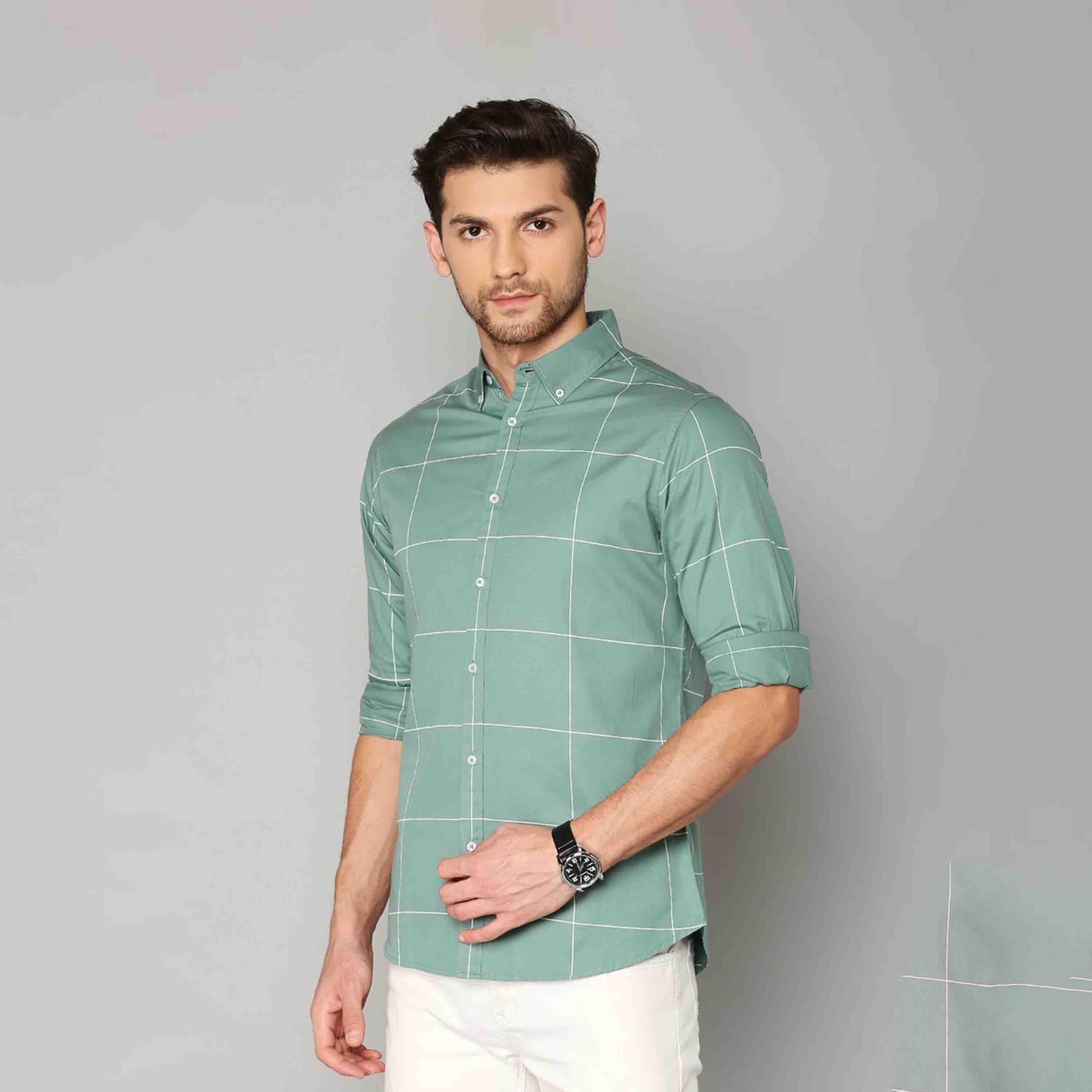 دينيس لينغو× ستايلي-  قميص كاجوال سادة-men-clothing-shirts-image-3