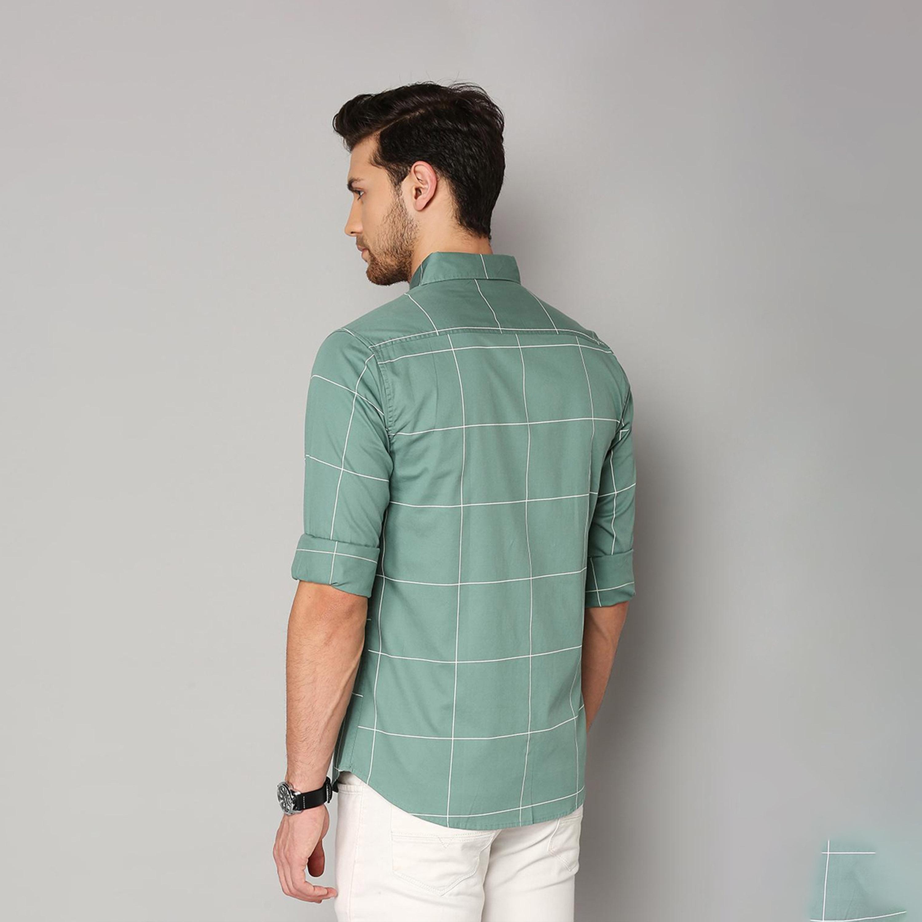 دينيس لينغو× ستايلي-  قميص كاجوال سادة-men-clothing-shirts-image-4