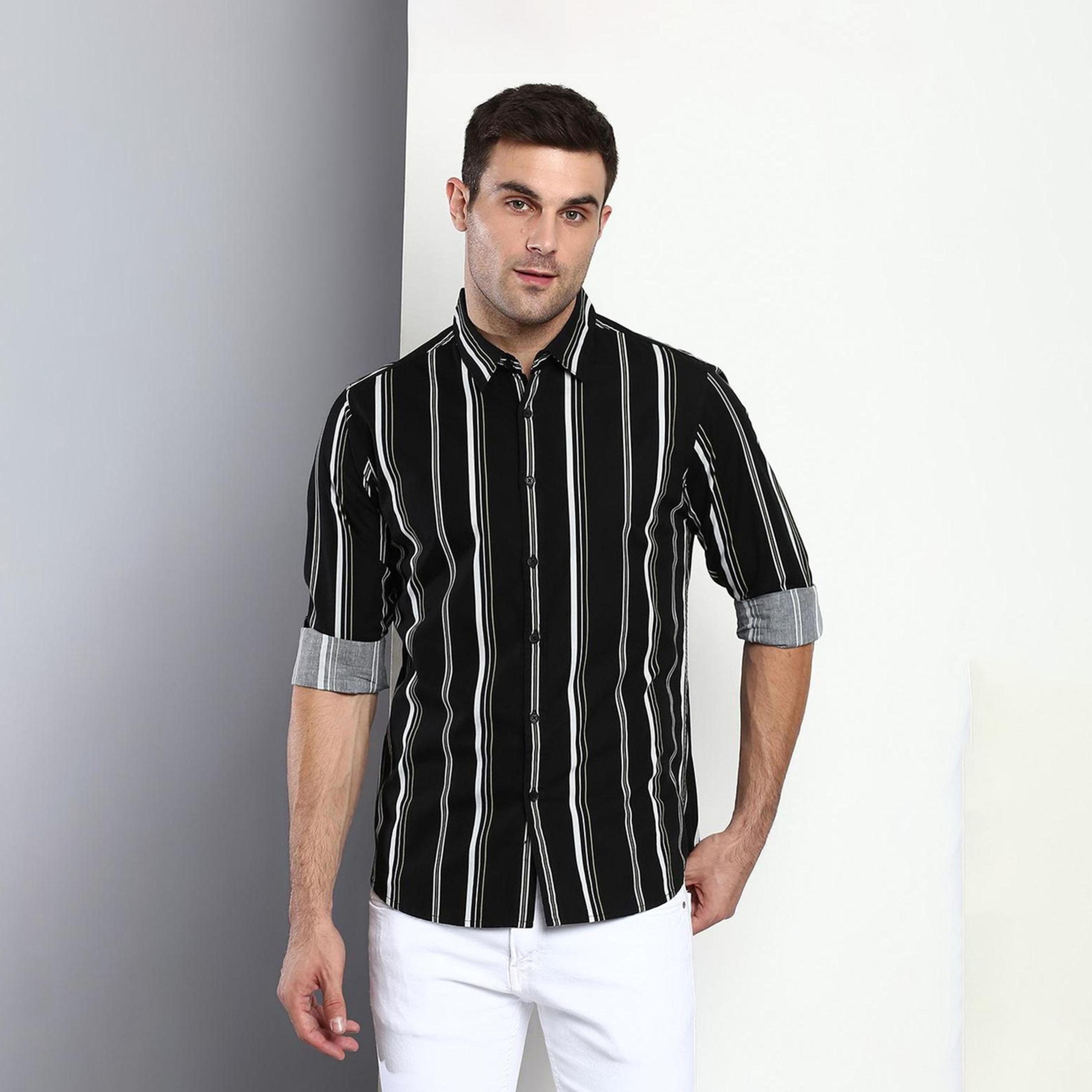 Dennis Lingo X Styli Solid Casual Spread Shirt-men-clothing-shirts-image-1