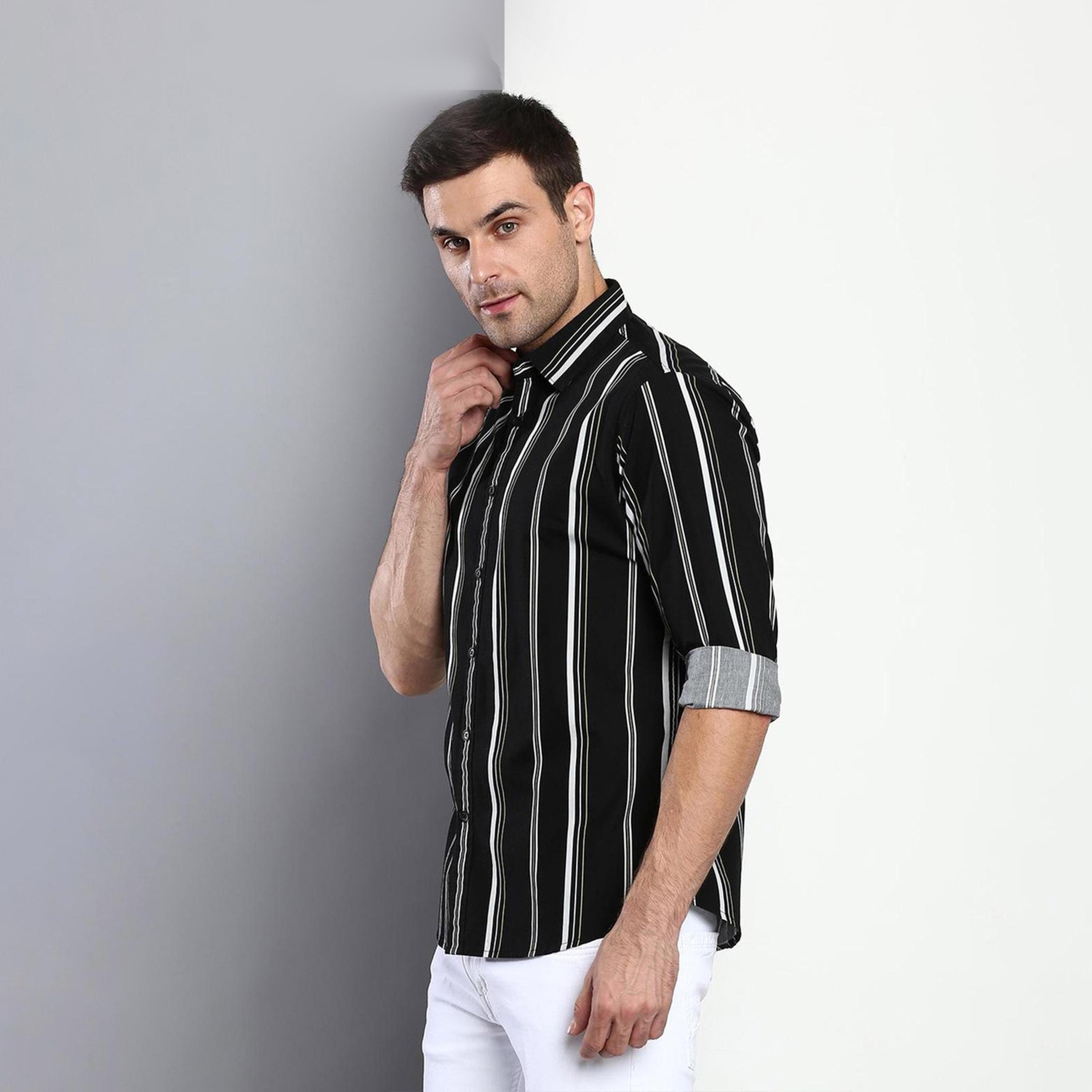 Dennis Lingo X Styli Solid Casual Spread Shirt-men-clothing-shirts-image-2