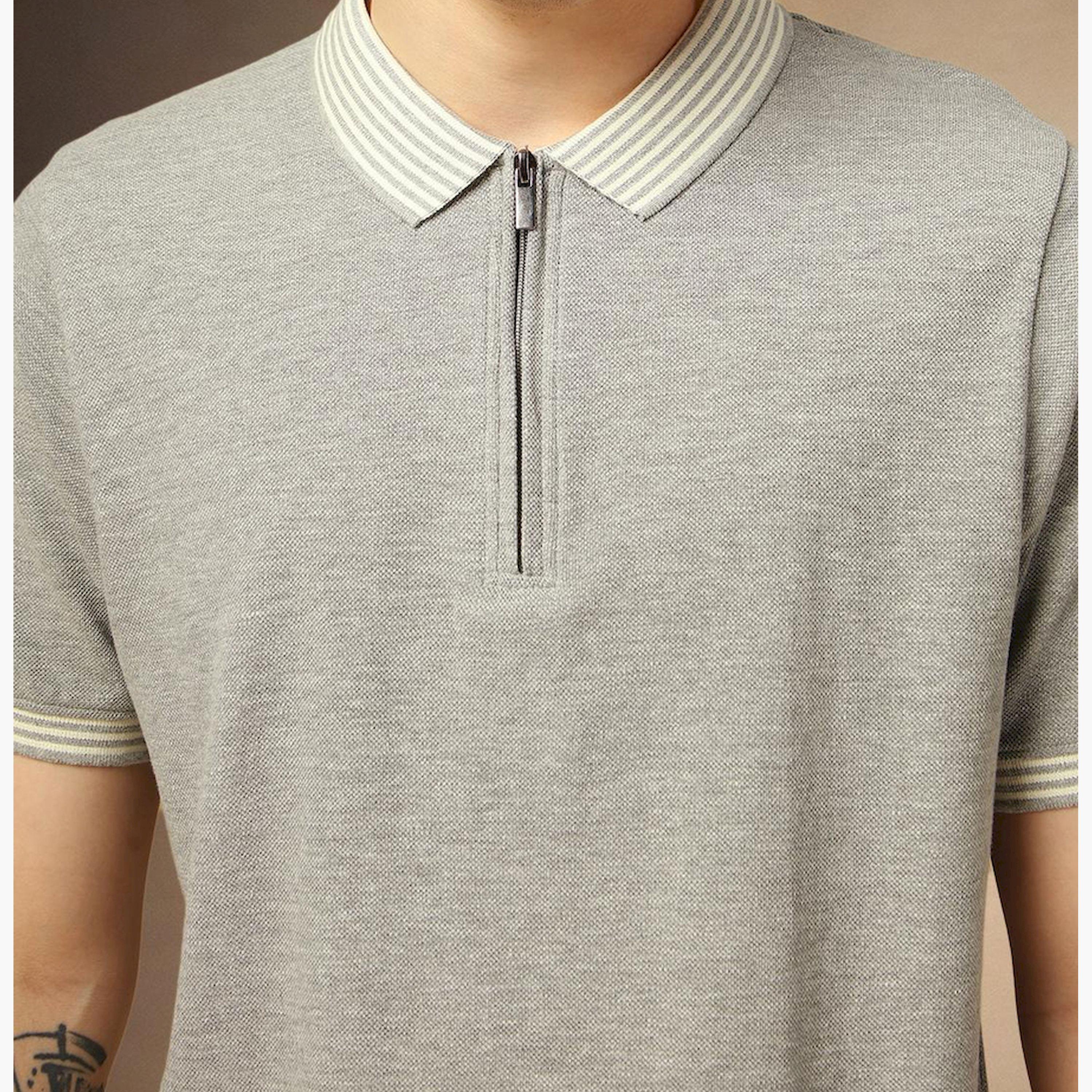 Dennis Lingo X Styli Solid Polo Collar Cotton T-shirt-men-clothing-tshirtsandpolos-tshirts-image-4