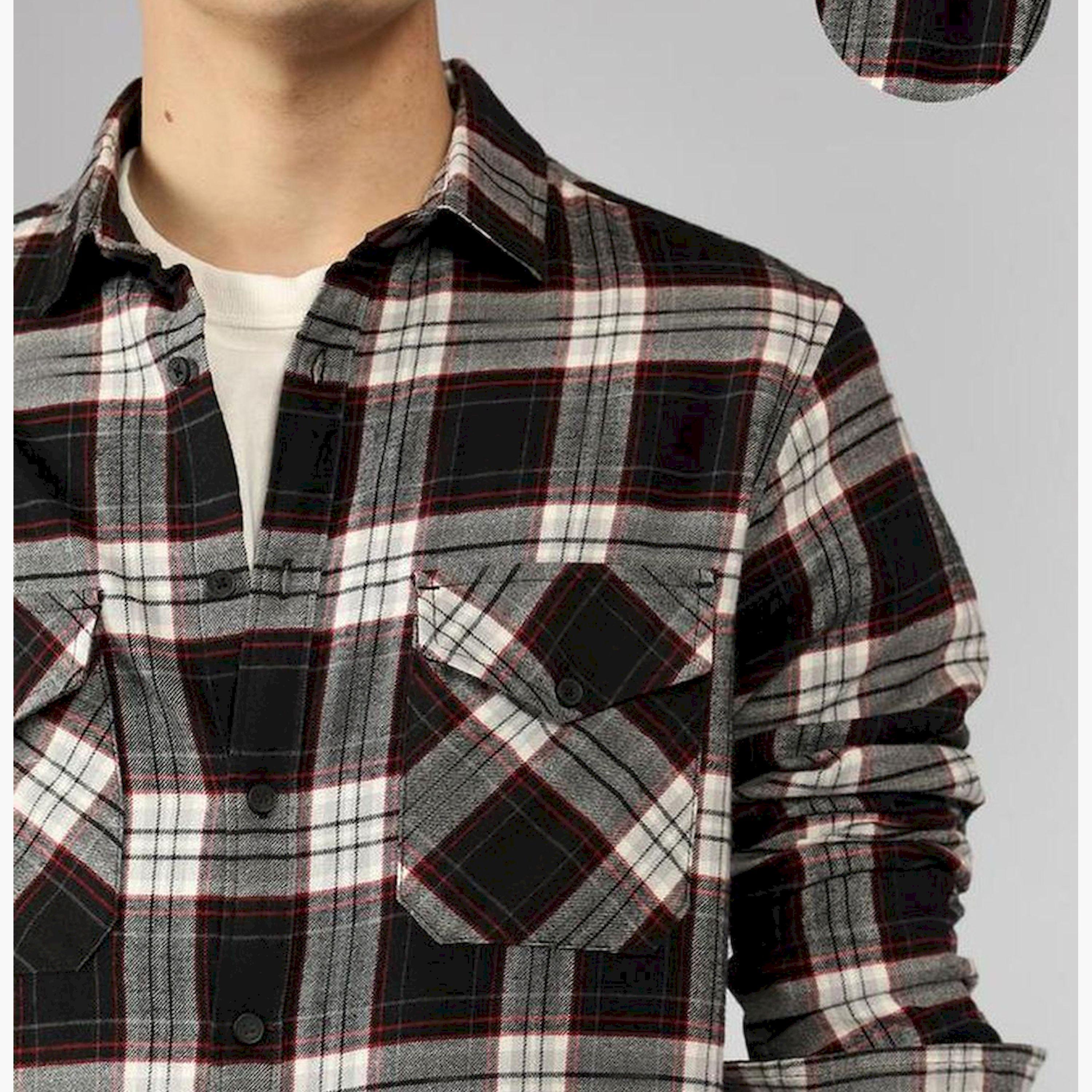 دينيس لينغو× ستايلي-  قميص كاجوال قطن خالص مقاس مريح قماش تارتان-men-clothing-shirts-image-7