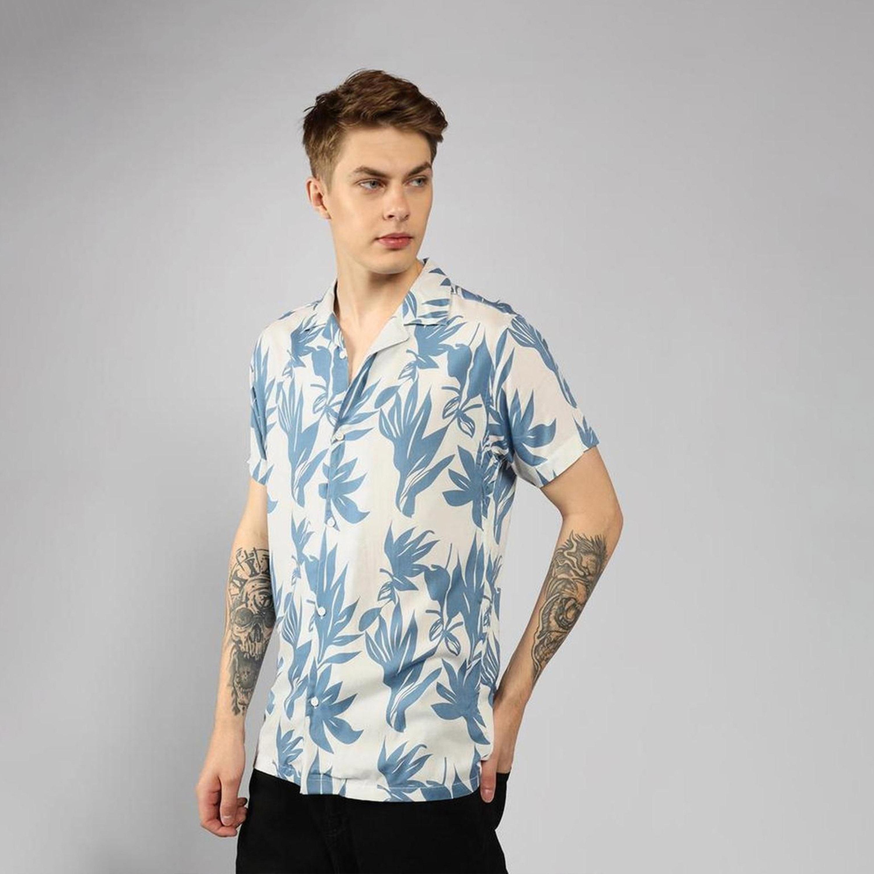 Dennis Lingo X Styli Floral Printed Cuban Collar Relaxed Fit Casual Shirt-men-clothing-shirts-image-4
