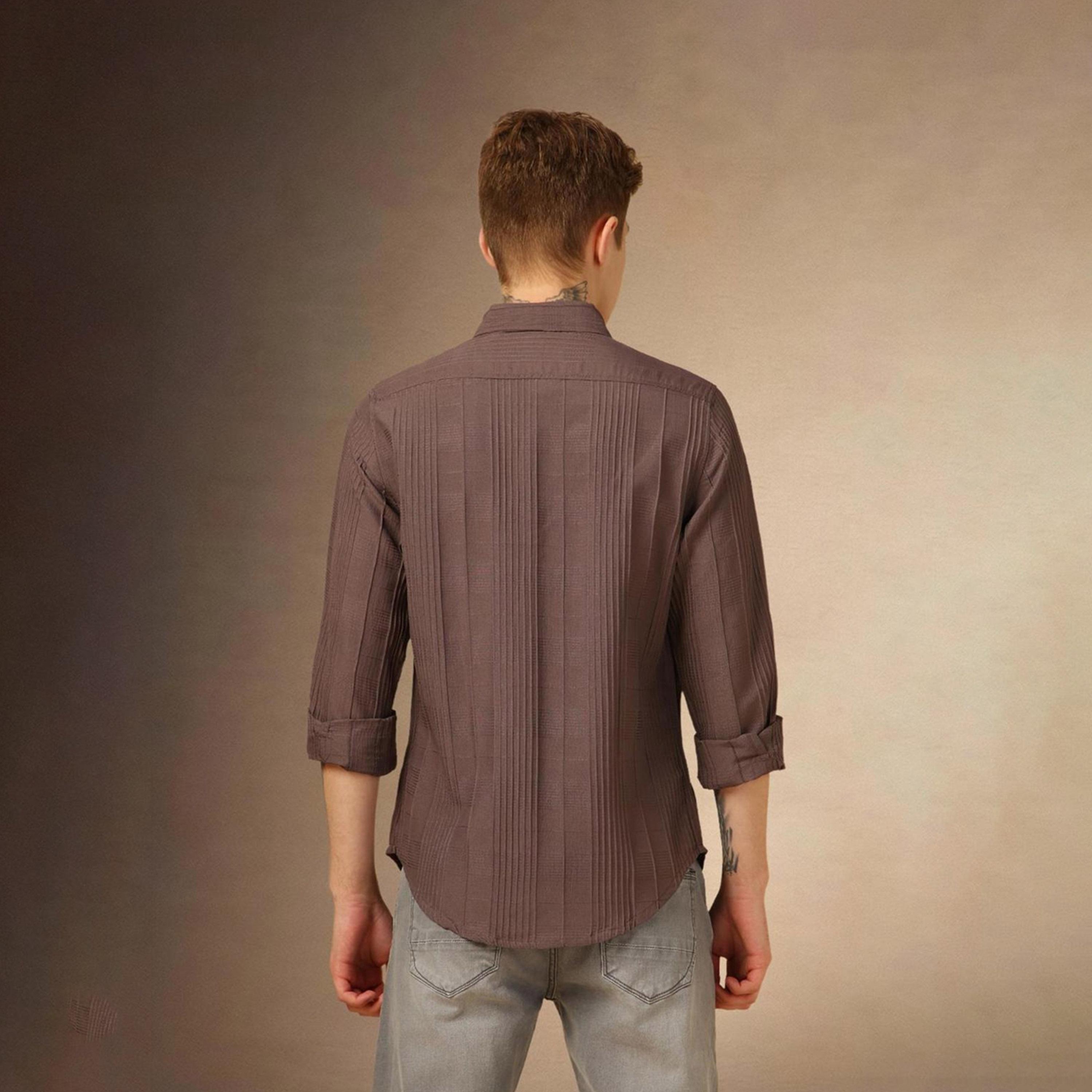 Dennis Lingo X Styli Classic Relaxed Fit Textured Spread Collar Casual Shirt-men-clothing-shirts-image-2