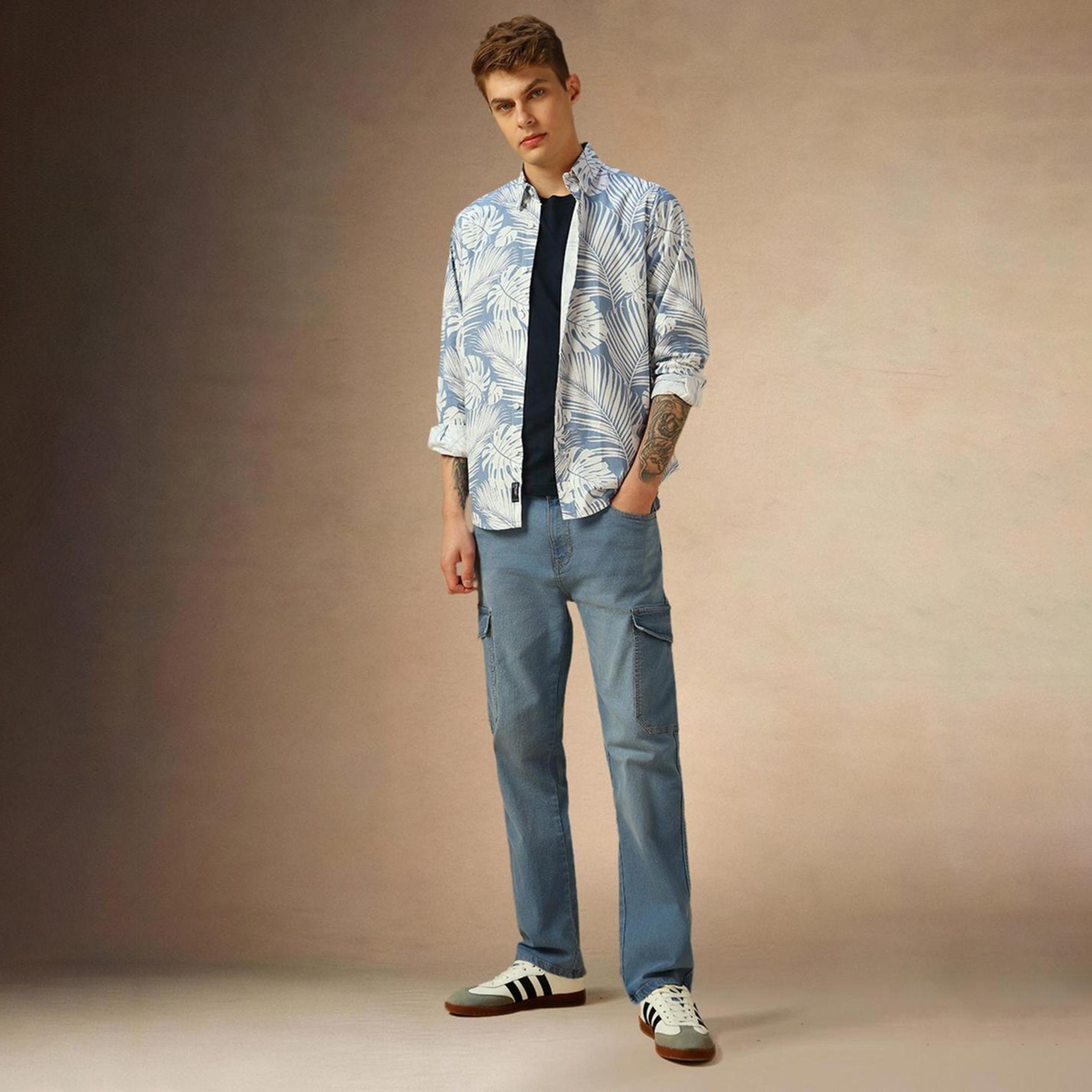 Dennis Lingo X Styli Men Comfort Spread Collar Floral Printed Cotton Casual Shirt-men-clothing-shirts-image-5