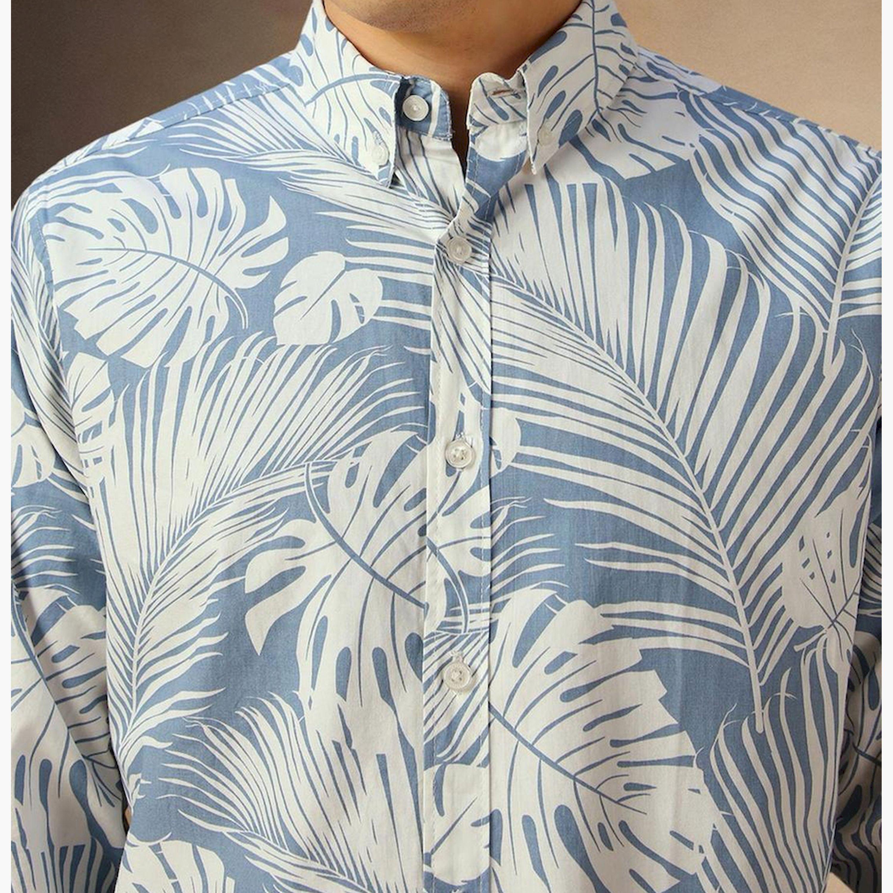 Dennis Lingo X Styli Men Comfort Spread Collar Floral Printed Cotton Casual Shirt-men-clothing-shirts-image-6