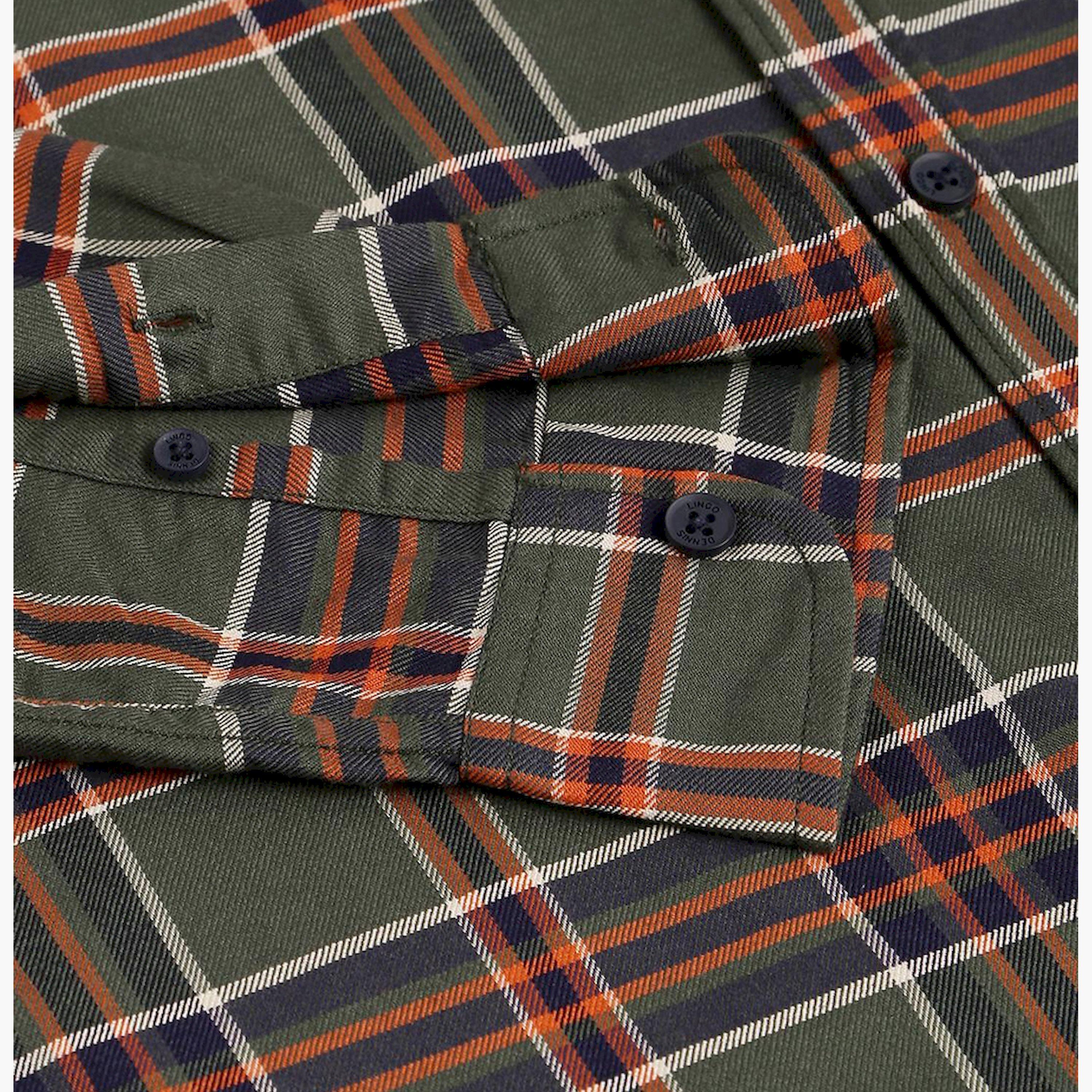 دينيس لينغو× ستايلي-  قميص كاجوال بمربعات قماش ترتان قصة ضيقة لون أخضر-men-clothing-shirts-image-3