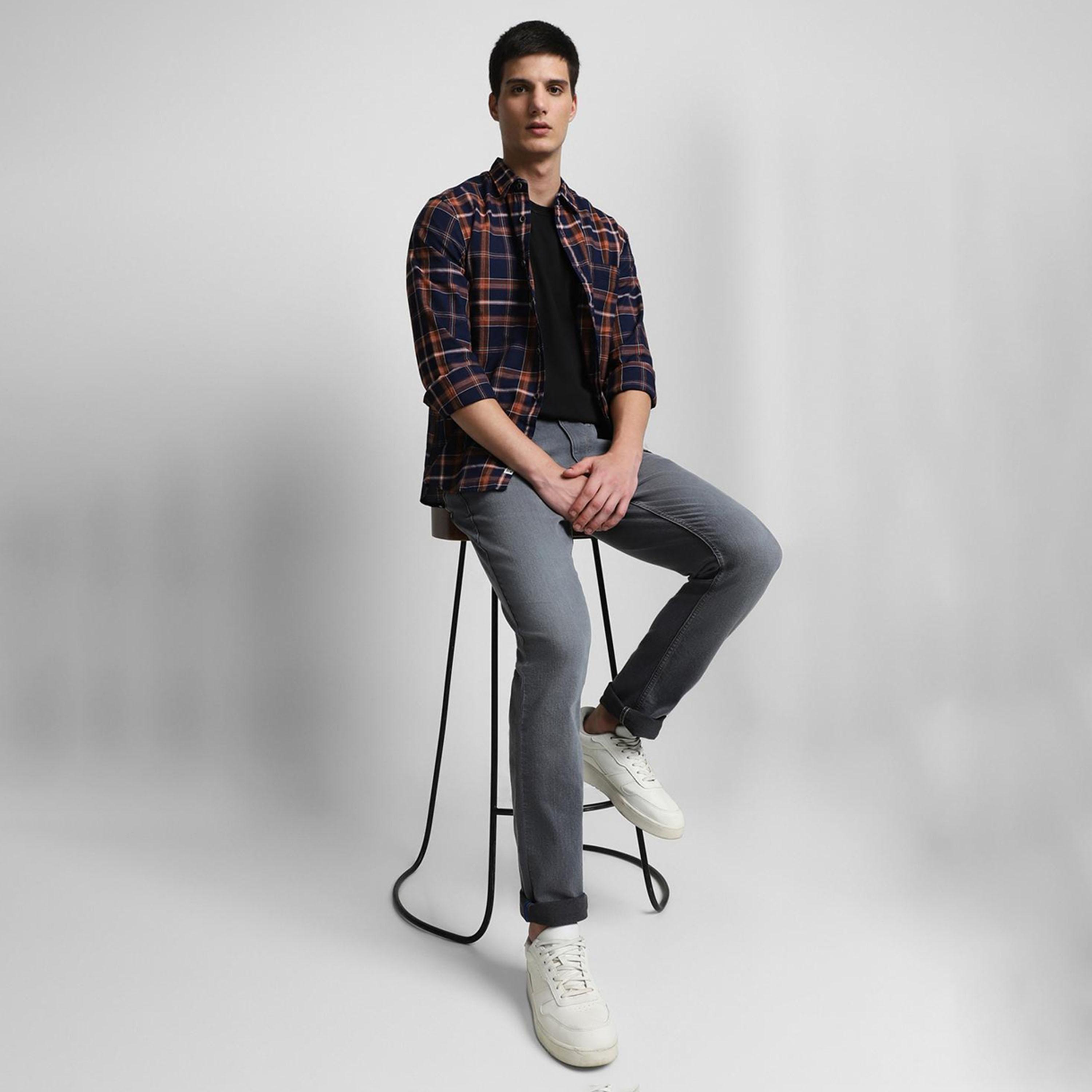Dennis Lingo X Styli Slim Fit Tartan Checked Casual Shirt-men-clothing-shirts-image-1