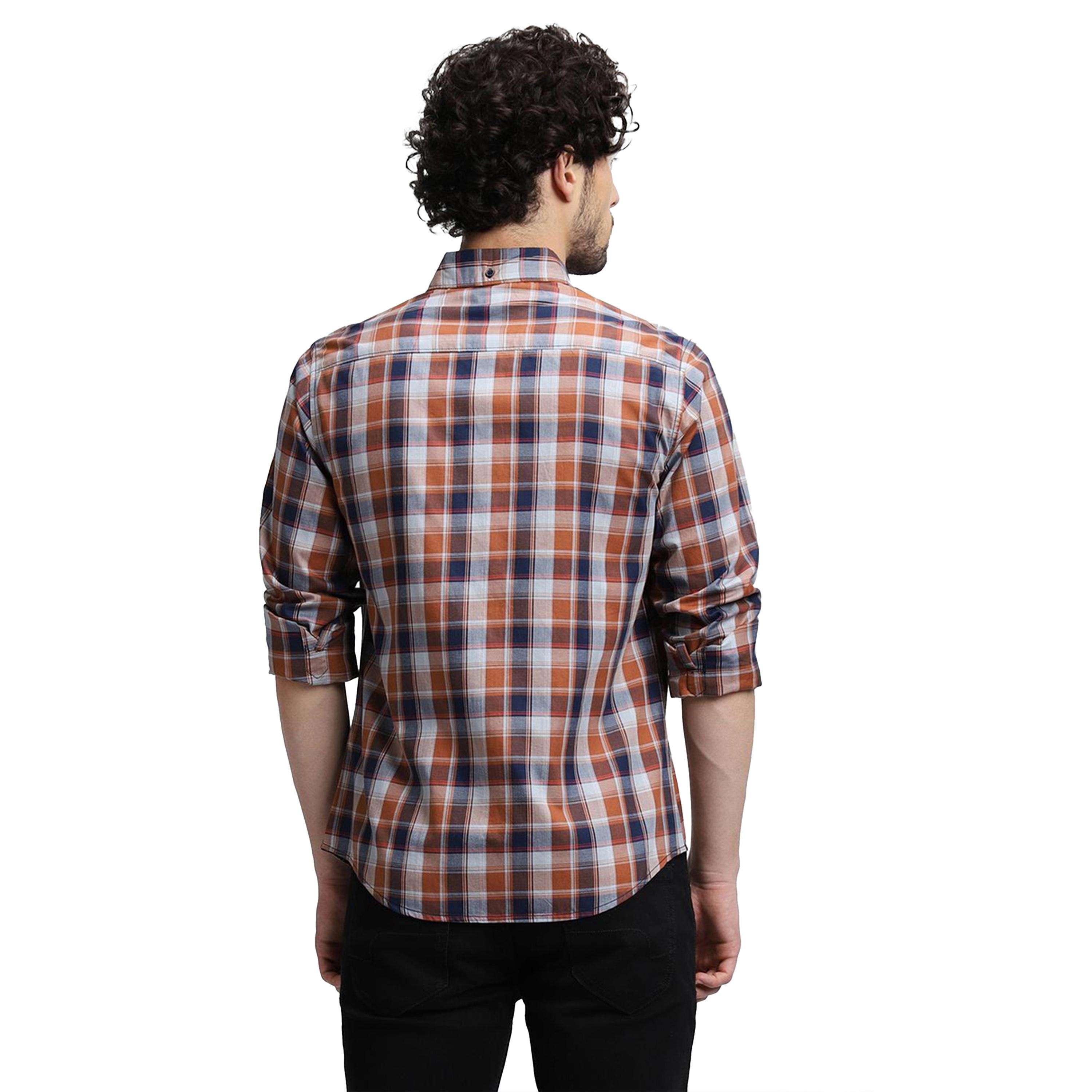 Dennis Lingo X Styli Checked Spread Collar Regular Fit Shirt-men-clothing-shirts-image-5