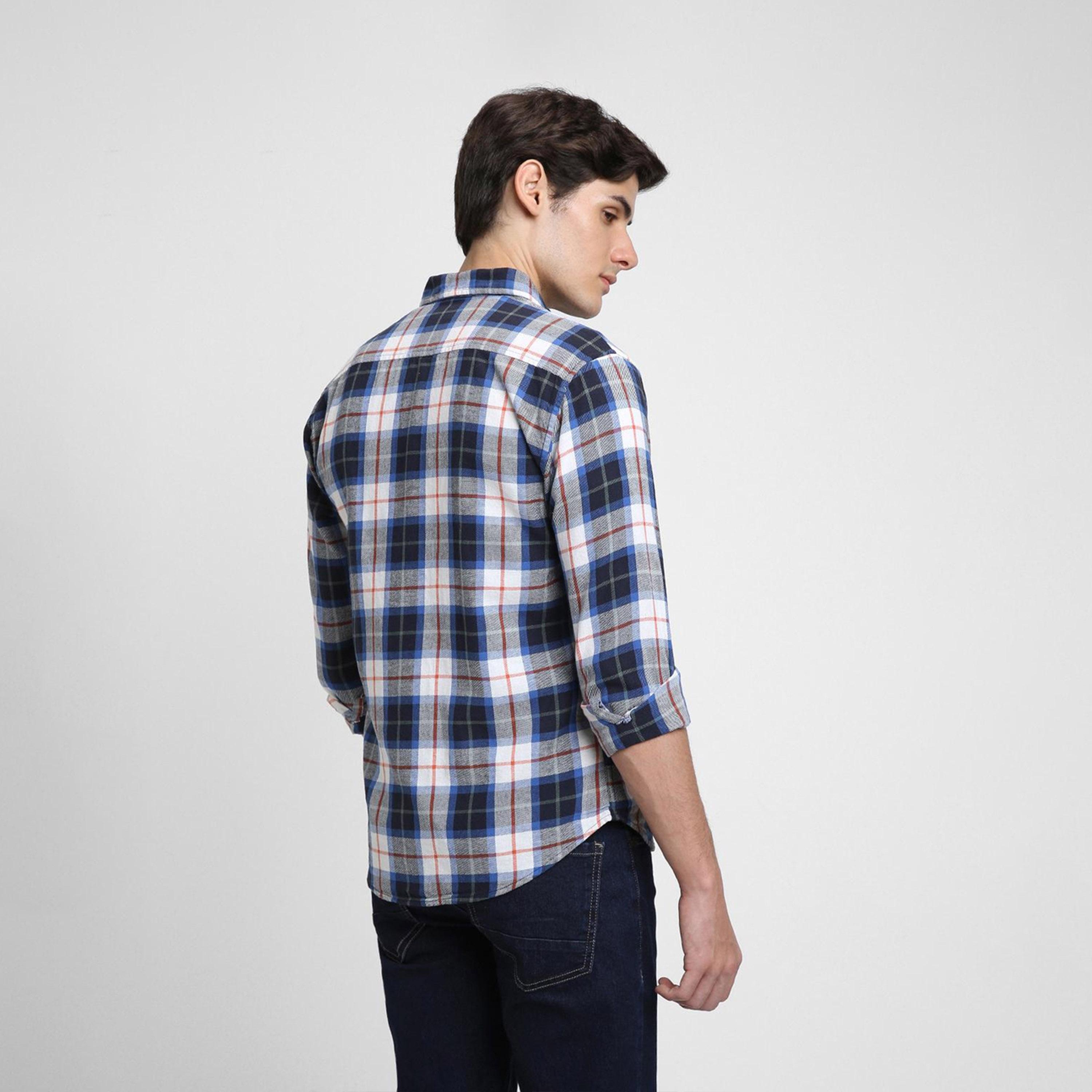 دينيس لينغو× ستايلي-  قميص مريح قطن خالص بقصة ضيقة-men-clothing-shirts-image-4