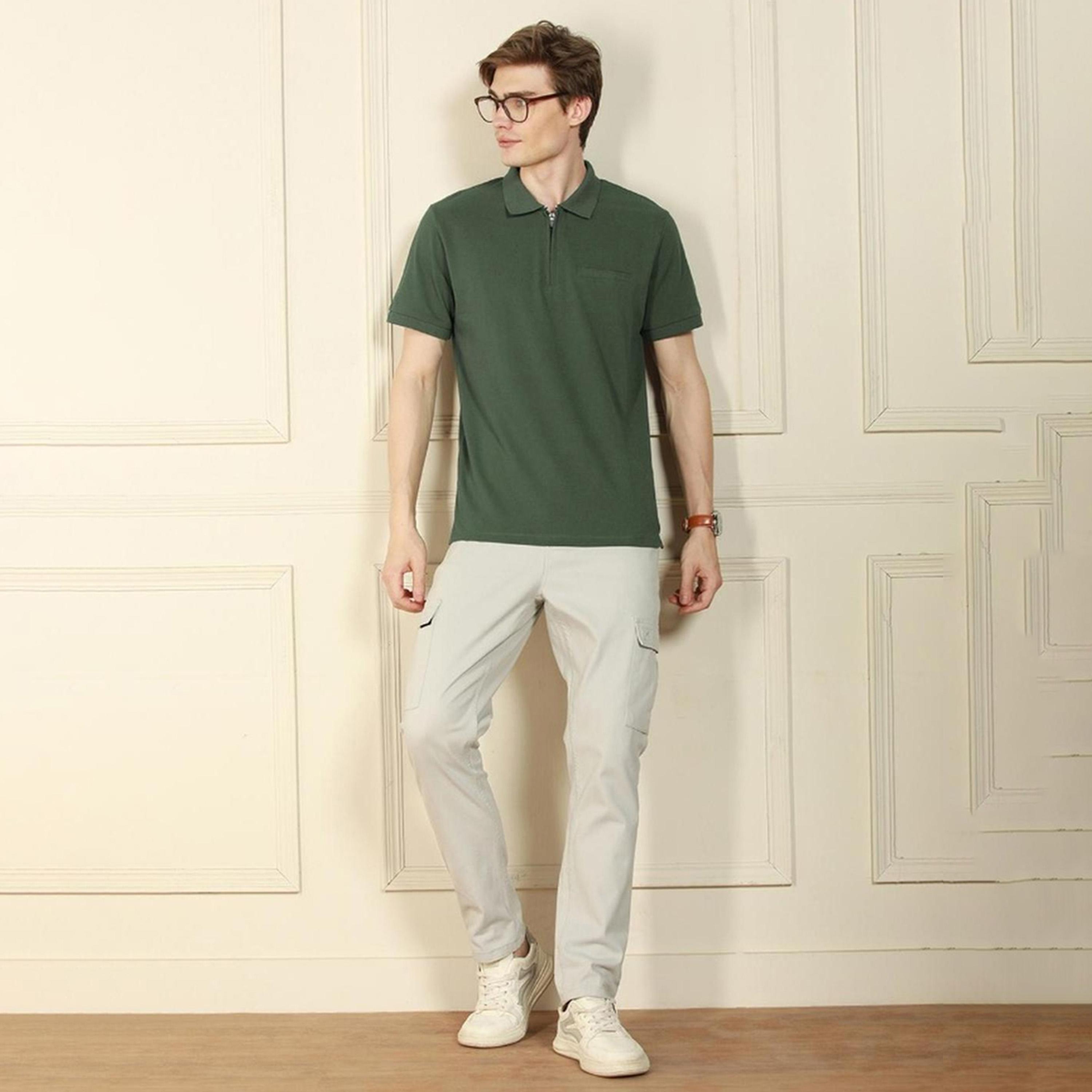 Dennis Lingo X Styli Green Solid T-shirt-men-clothing-tshirtsandpolos-tshirts-image-3