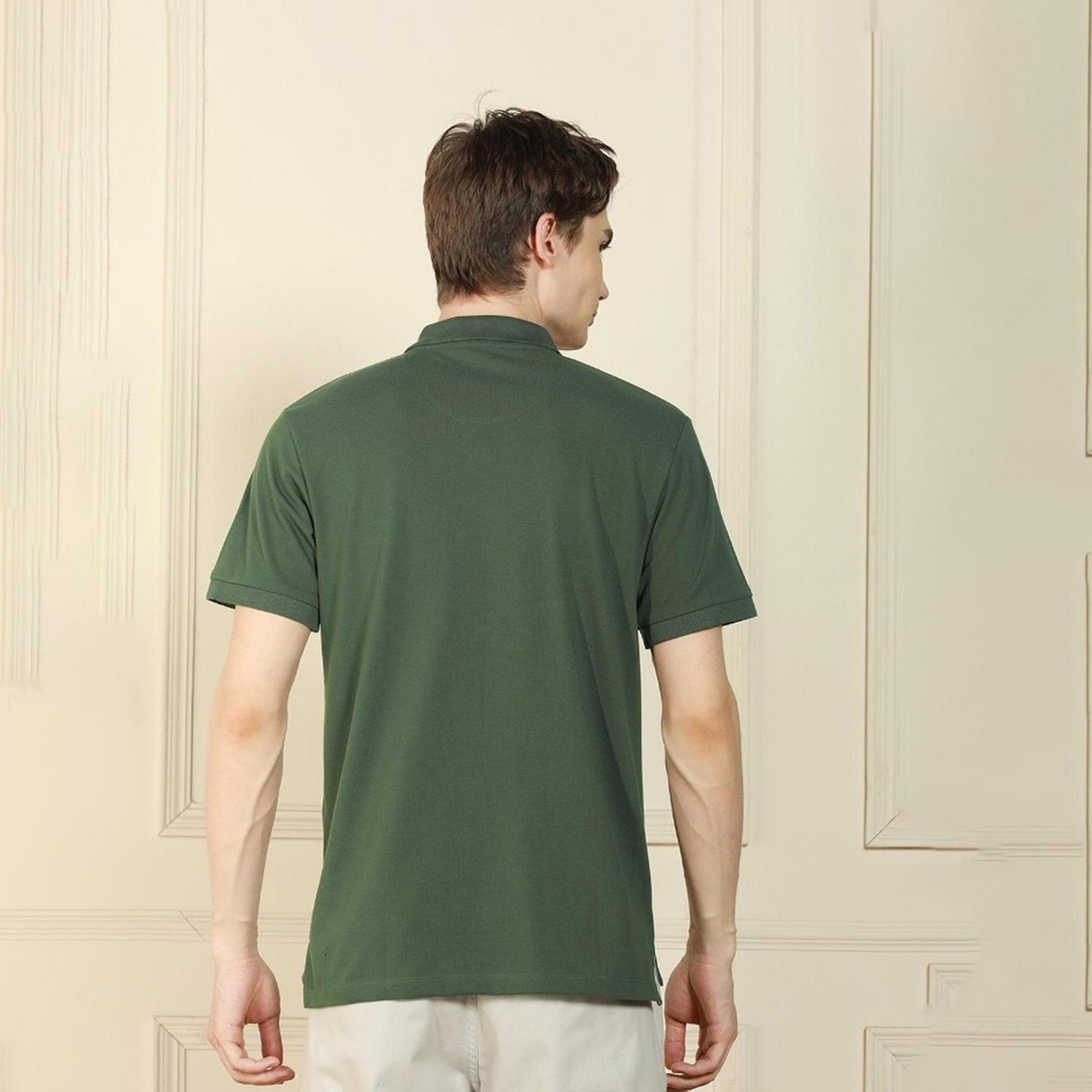 Dennis Lingo X Styli Green Solid T-shirt-men-clothing-tshirtsandpolos-tshirts-image-7