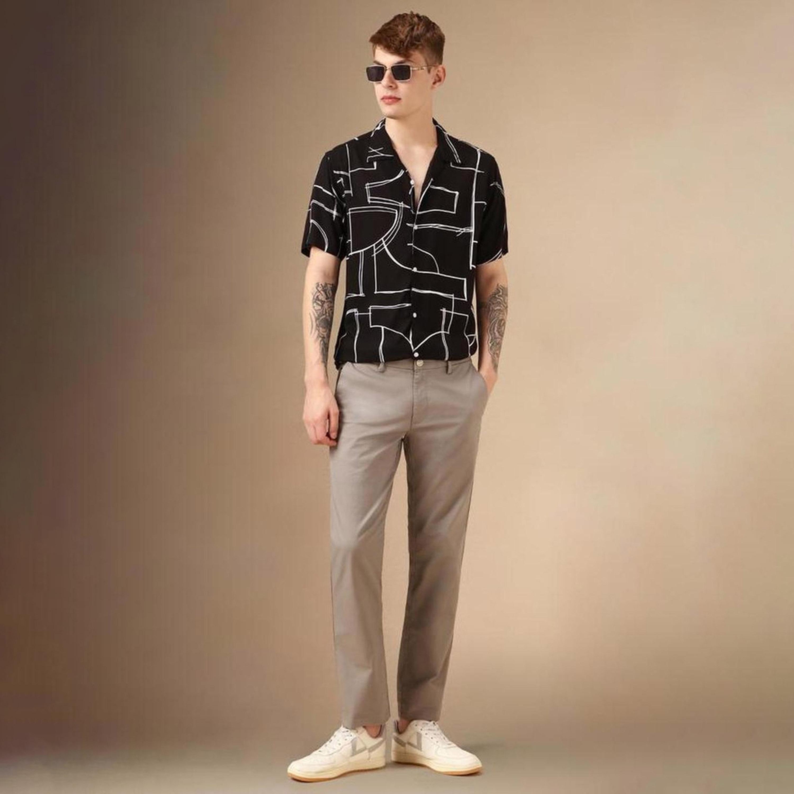 Dennis Lingo X Styli Multicolor Smart Abstract Printed Cuban Collar Relaxed Fit Casual Shirt-men-clothing-shirts-image-5