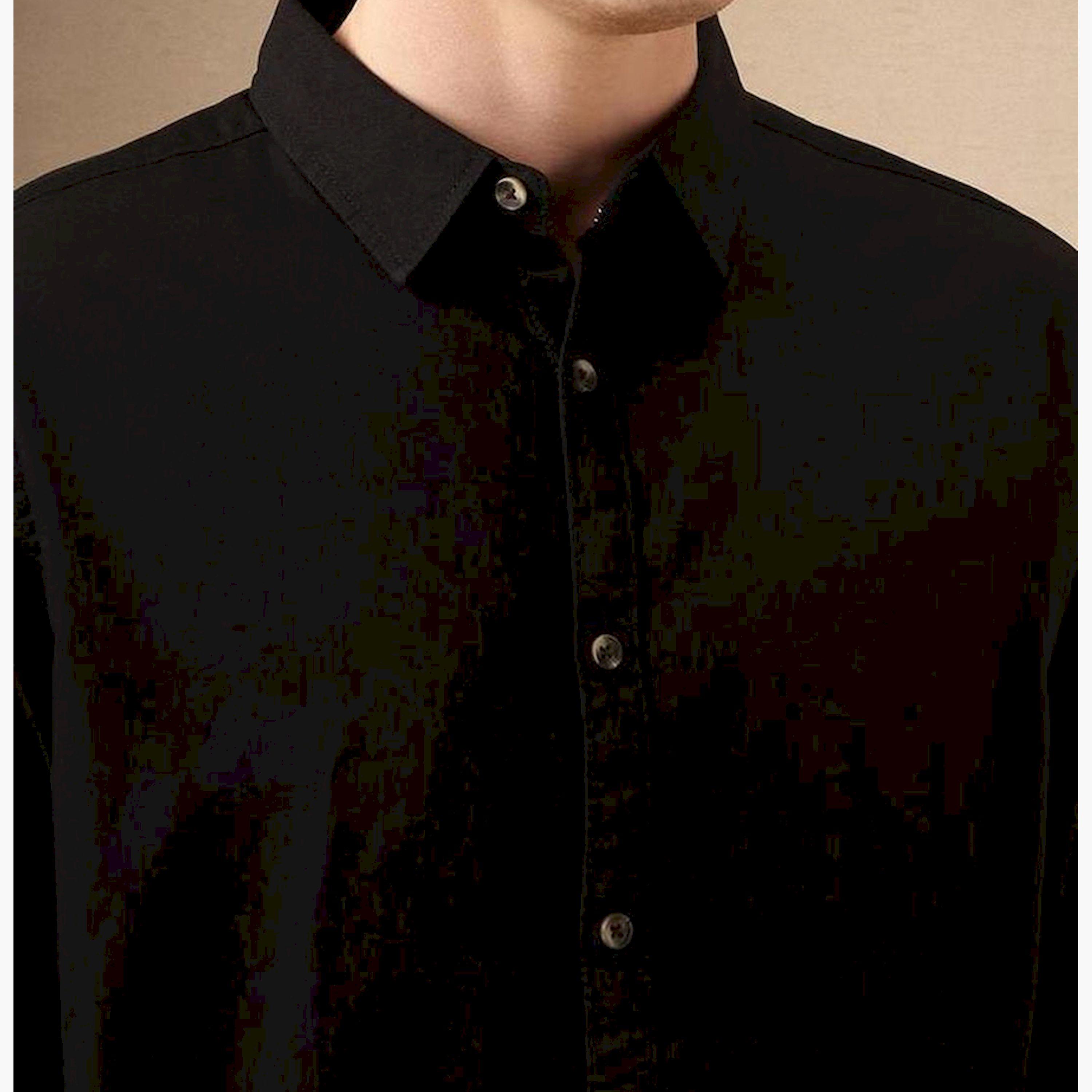 Dennis Lingo X Styli Multicolor Spread Collar Solid Cotton Casual Shirt-men-clothing-shirts-image-5
