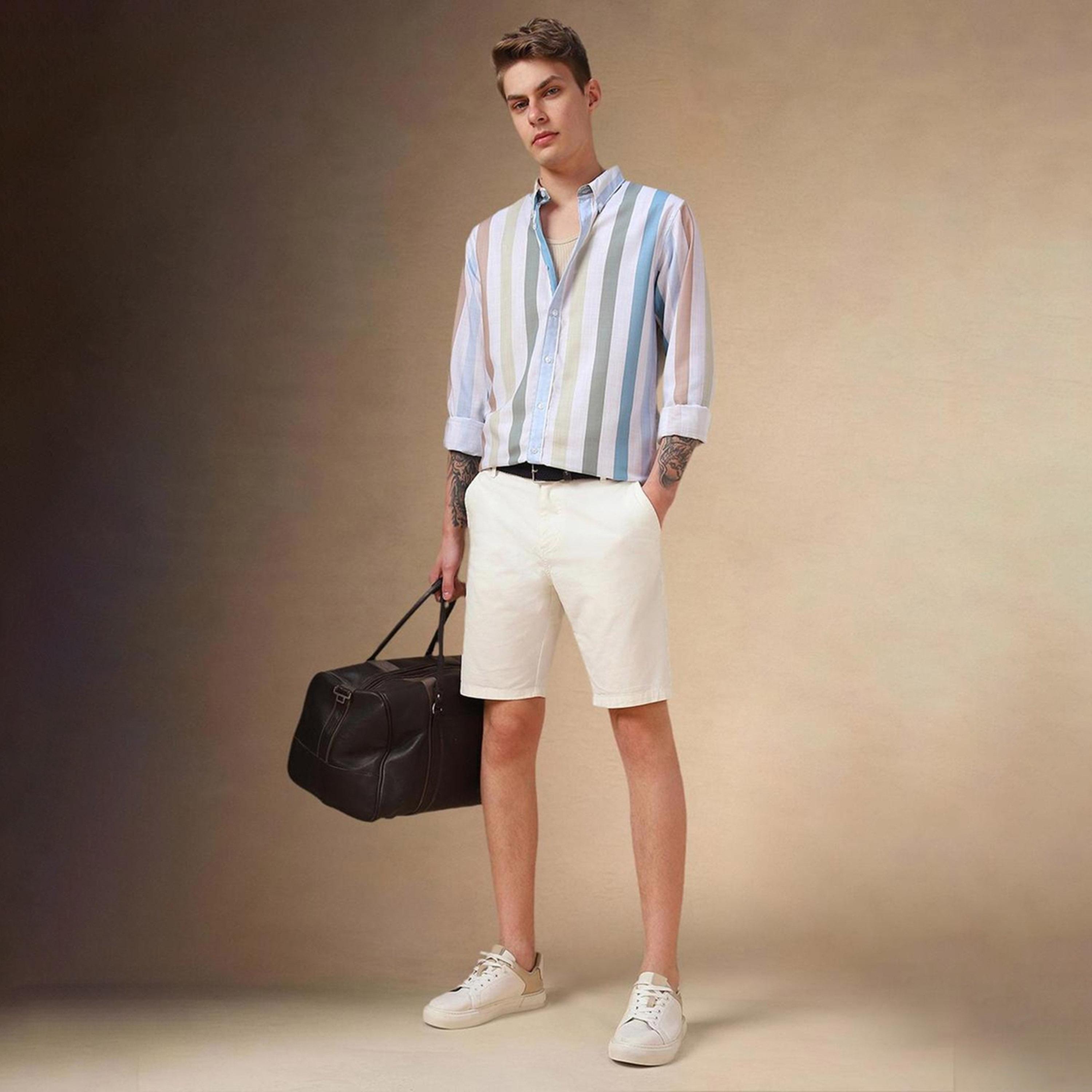 Dennis Lingo X Styli Men Button-Down Collar Vertical Striped Cotton Casual Shirt-men-clothing-shirts-image-5