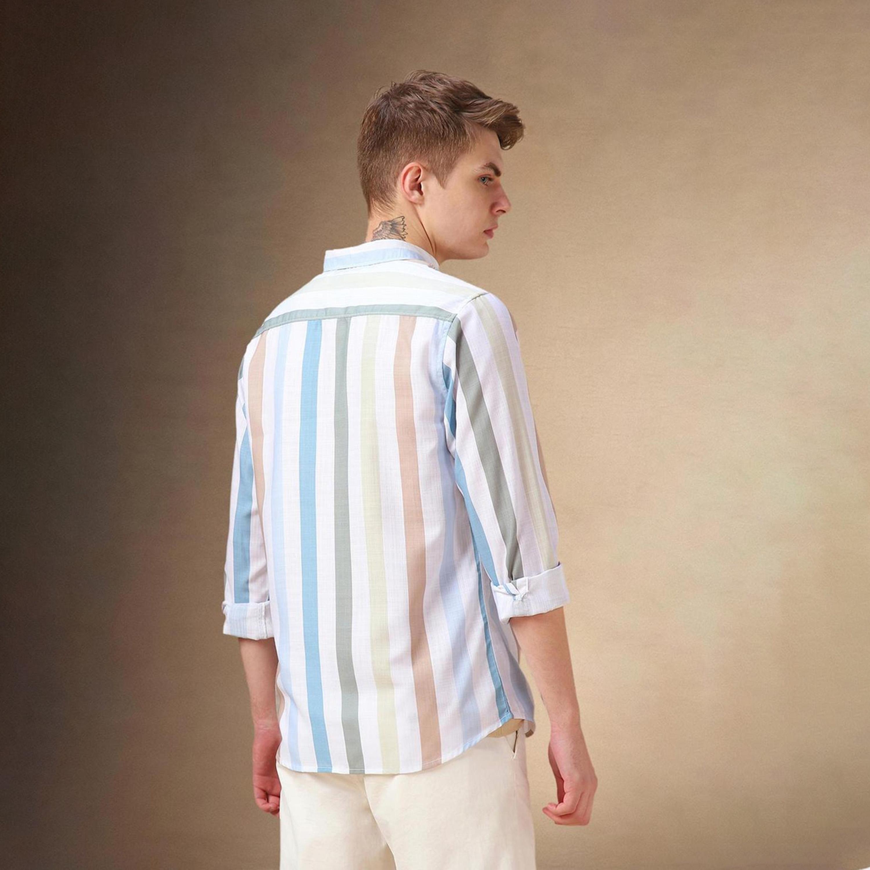 Dennis Lingo X Styli Men Button-Down Collar Vertical Striped Cotton Casual Shirt-men-clothing-shirts-image-6
