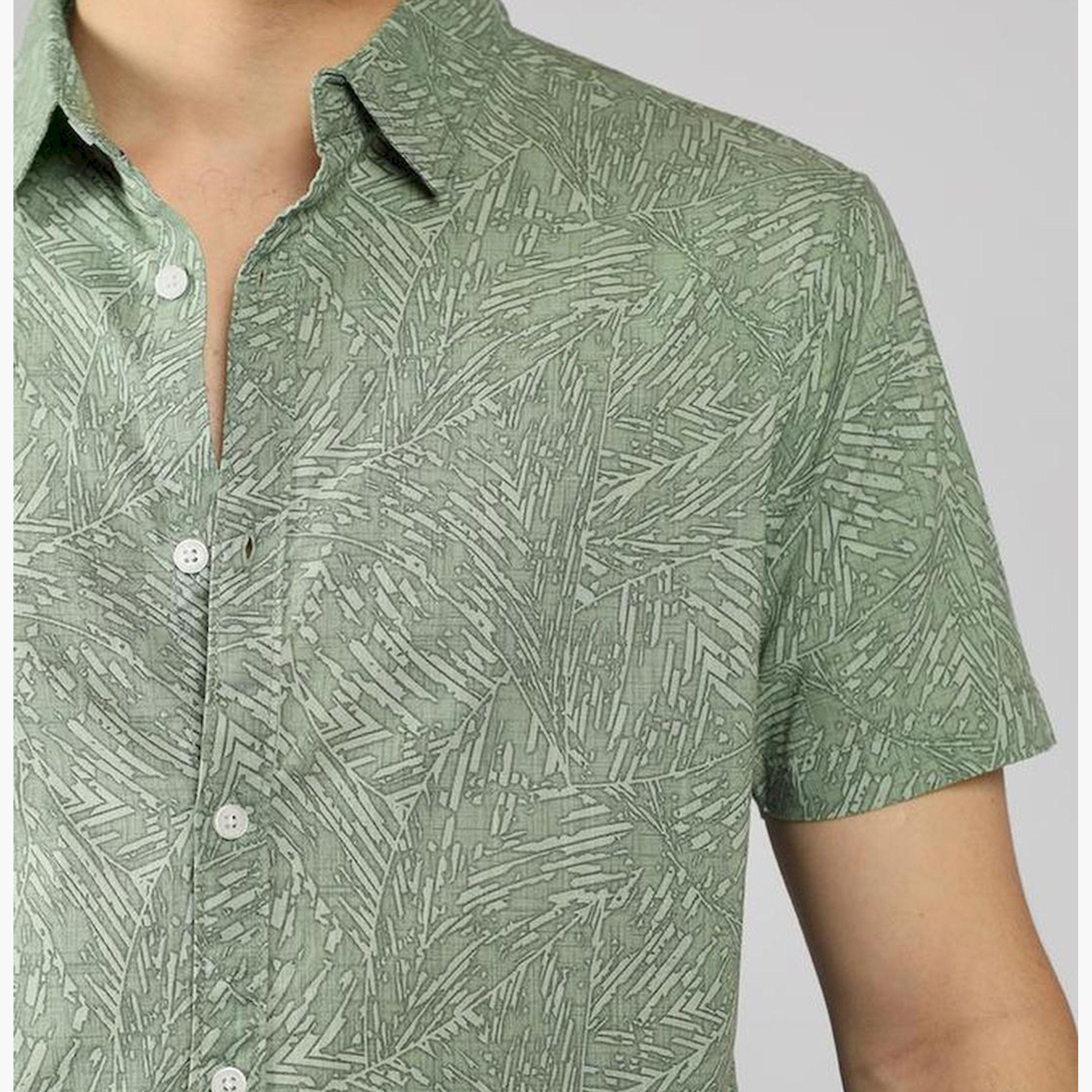 Dennis Lingo X Styli Multicolor Abstract Printed Spread Collar Short Sleeves Casual Shirt-men-clothing-shirts-image-4