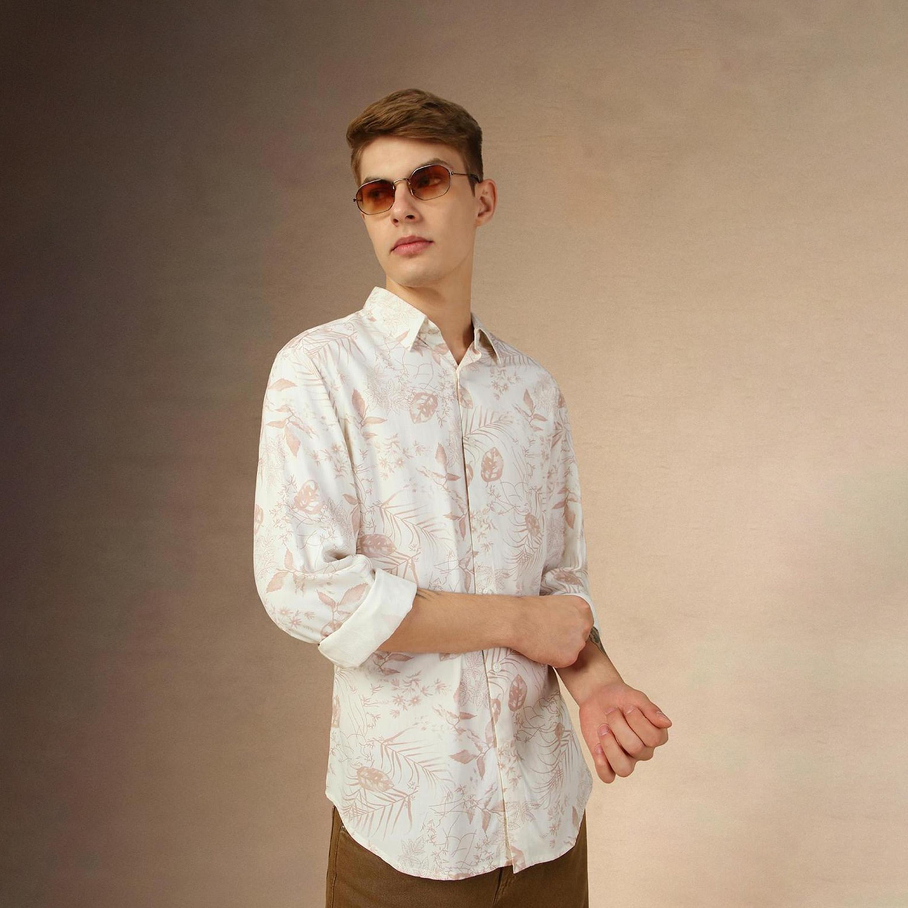 Dennis Lingo X Styli Pink Relaxed Fit Floral Printed Spread Collar Pure Cotton Casual Shirt-men-clothing-shirts-image-6