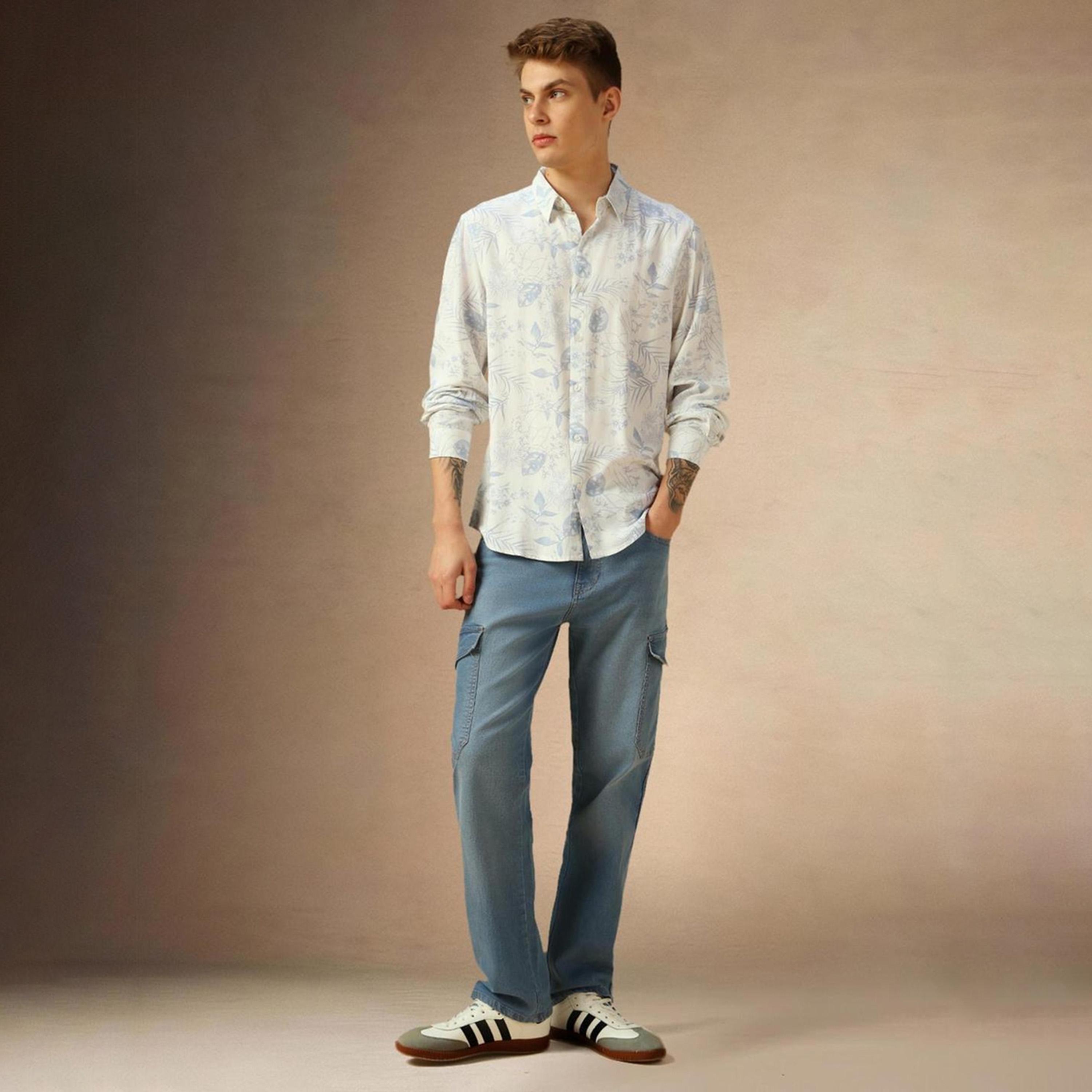 Dennis Lingo X Styli Men Comfort Spread Collar Floral Printed Cotton Casual Shirt-men-clothing-shirts-image-3