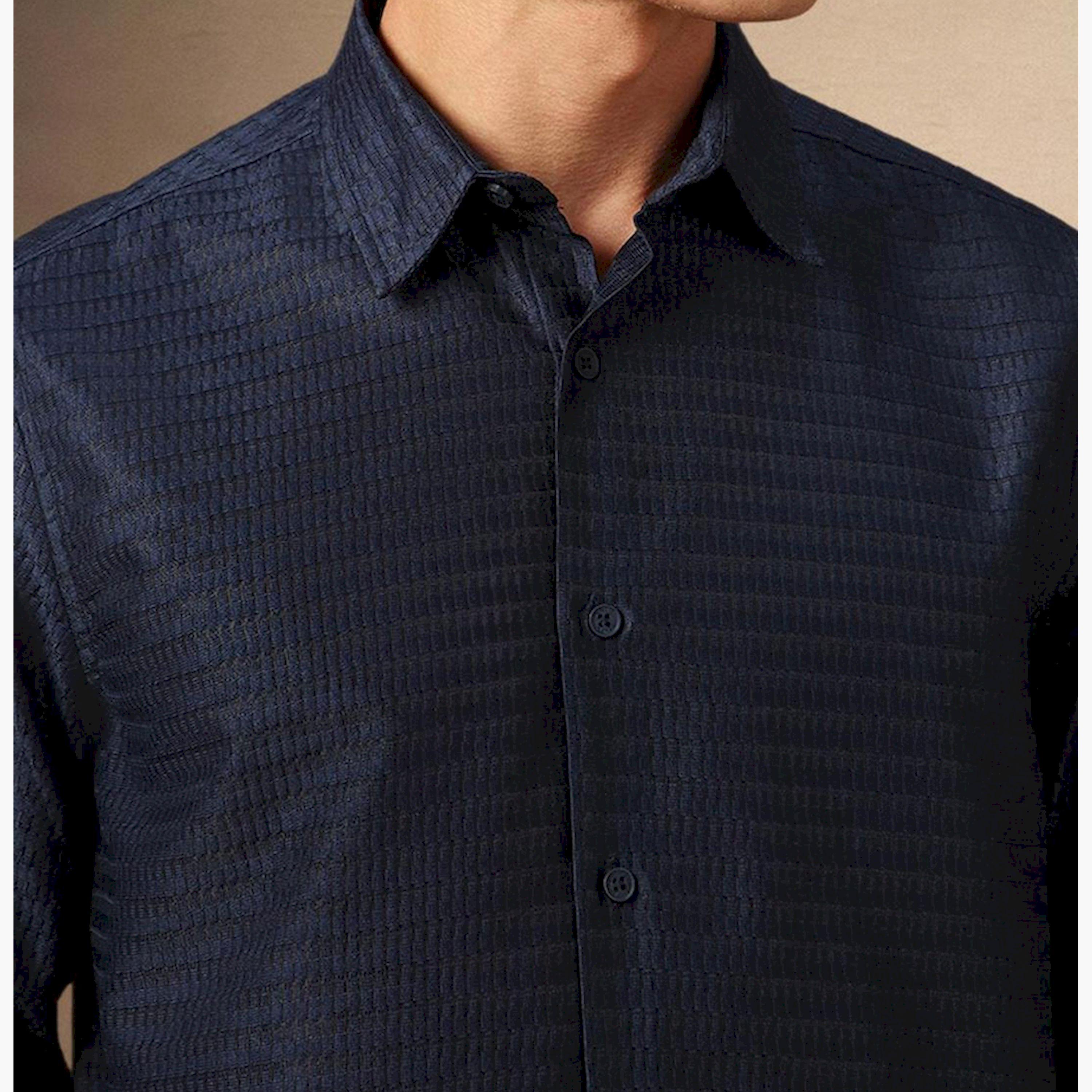 Dennis Lingo X Styli Black Opaque Casual Shirt-men-clothing-shirts-image-4