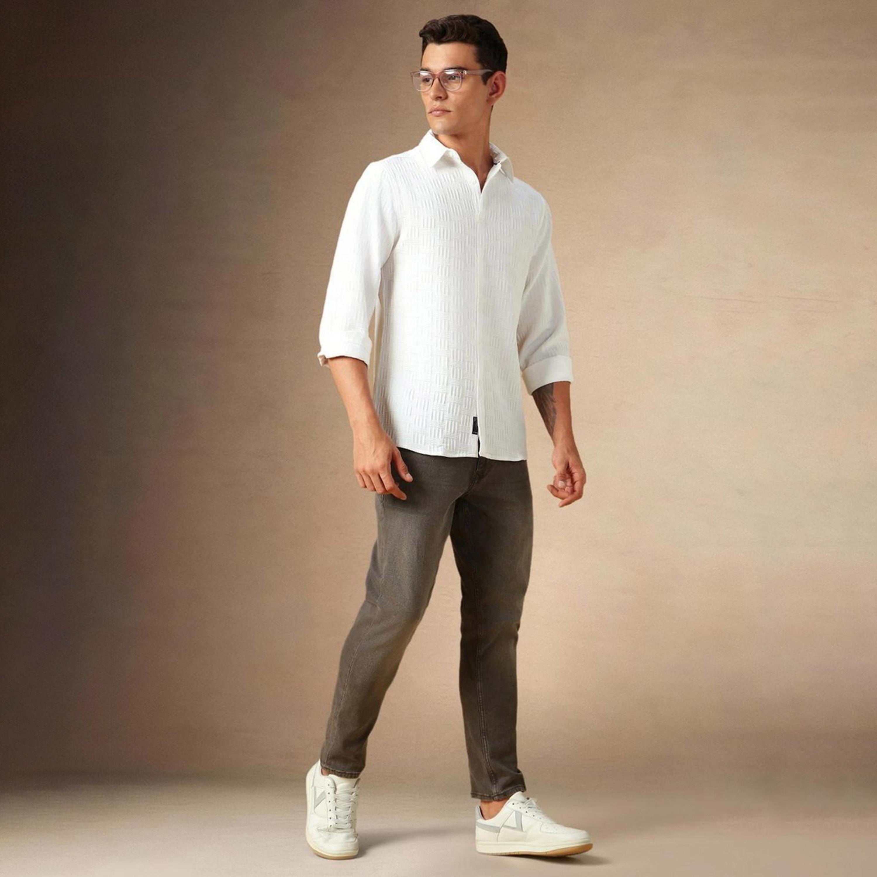Dennis Lingo X Styli White Opaque Casual Shirt-men-clothing-shirts-image-5