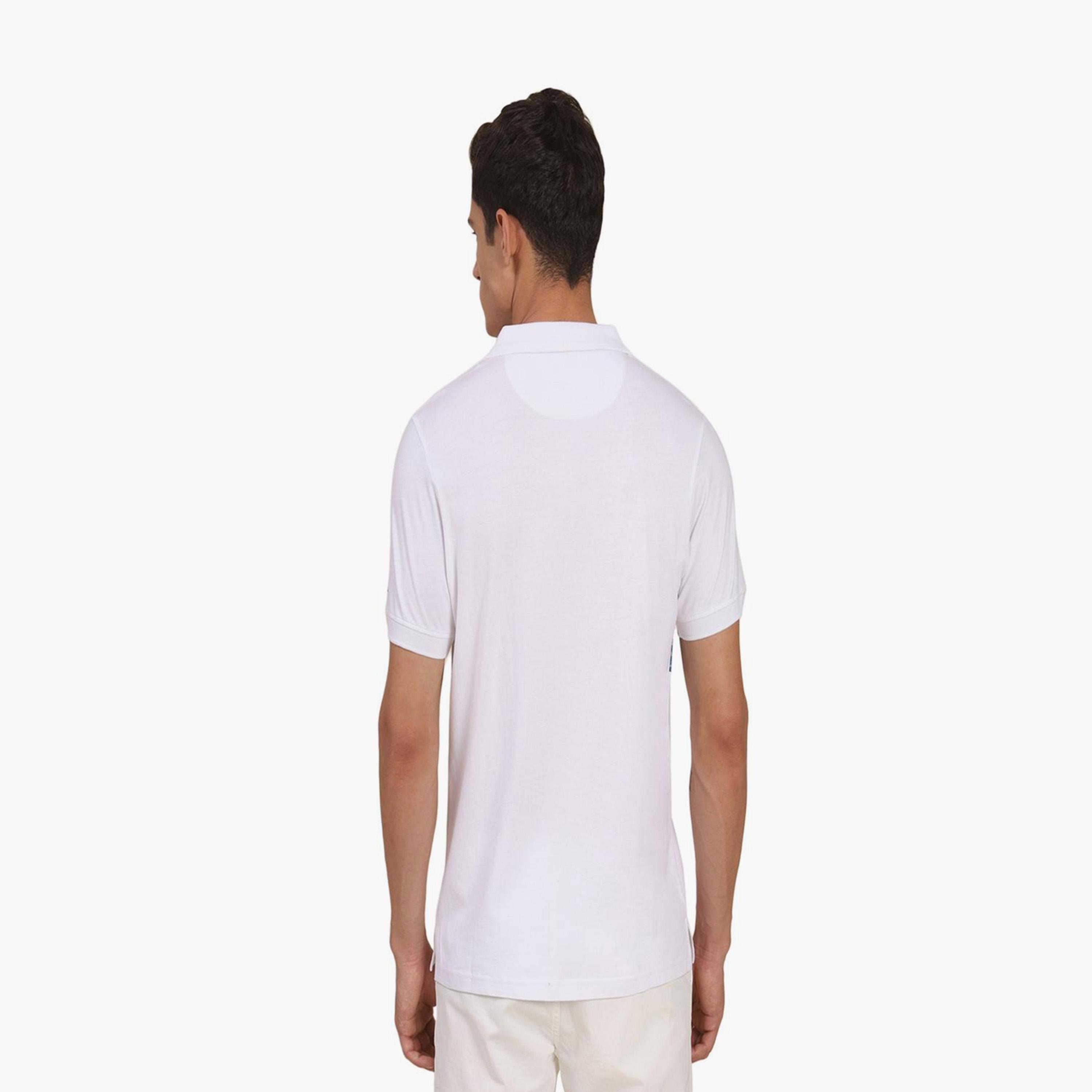 Dennis Lingo X Styli White Striped and Tropical Print Polo Collar Regular Fit T-shirt-men-clothing-tshirtsandpolos-tshirts-image-4