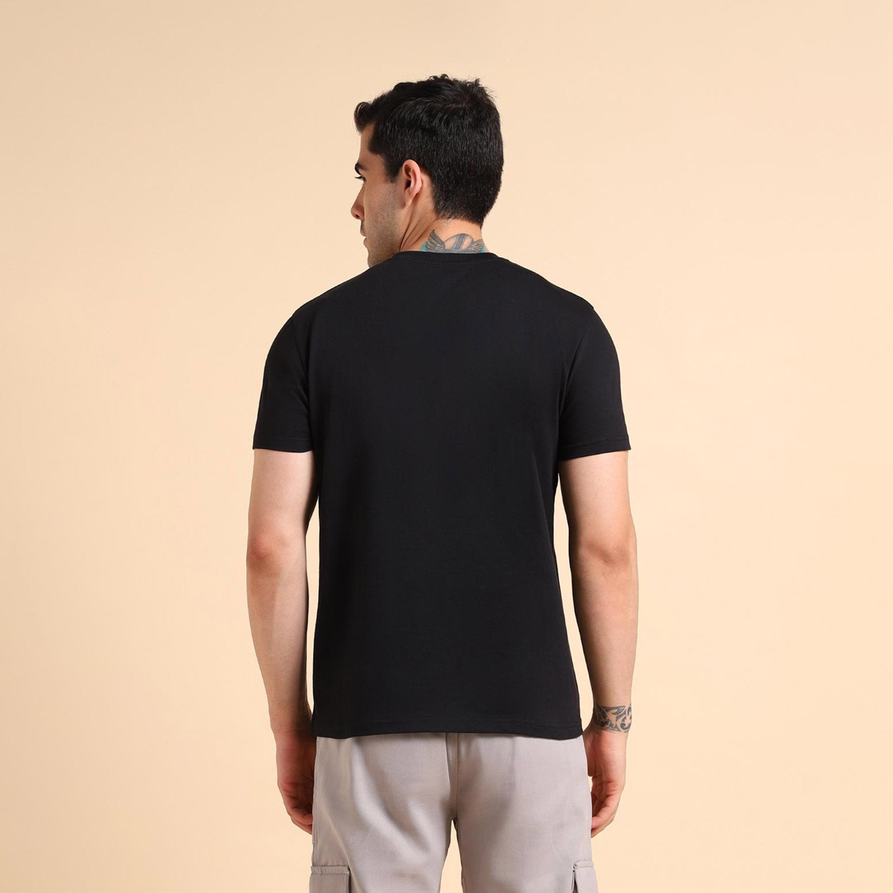 Dennis Lingo X Styli Men Round Neck Regular Fit Black Printed Slim Fit Cotton T-shirt-men-clothing-tshirtsandpolos-tshirts-image-5