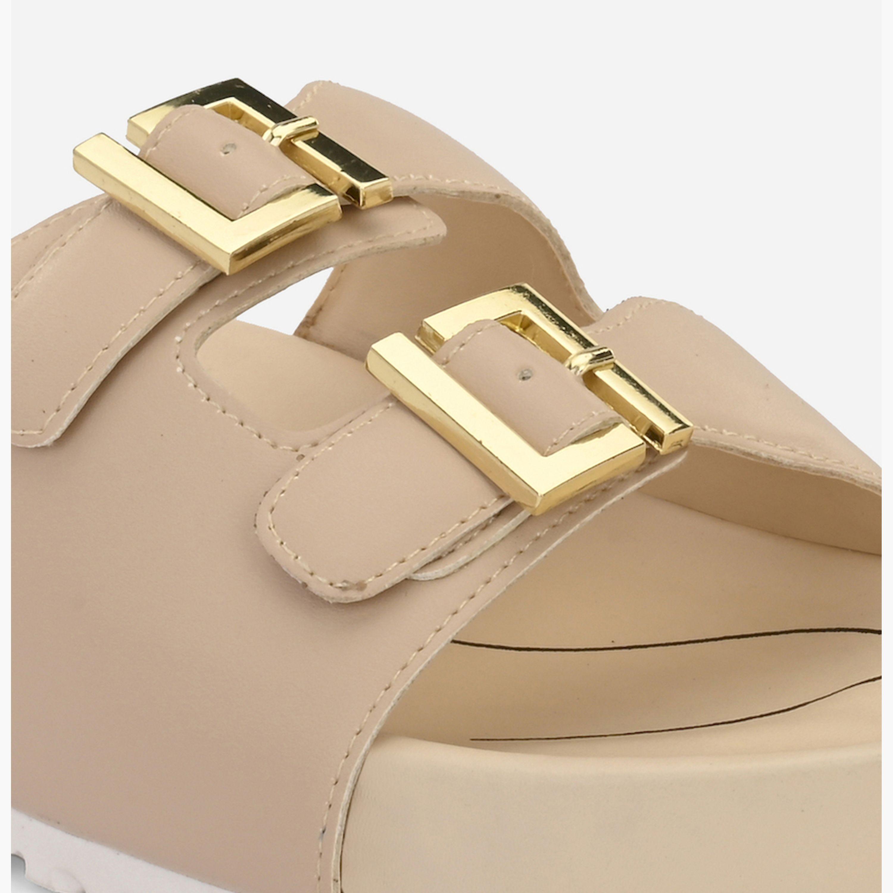 Fresh Feet x Styli Buckle Detail Michelle Orthopedic Sandals-women-shoes-sandals-flats-image-7
