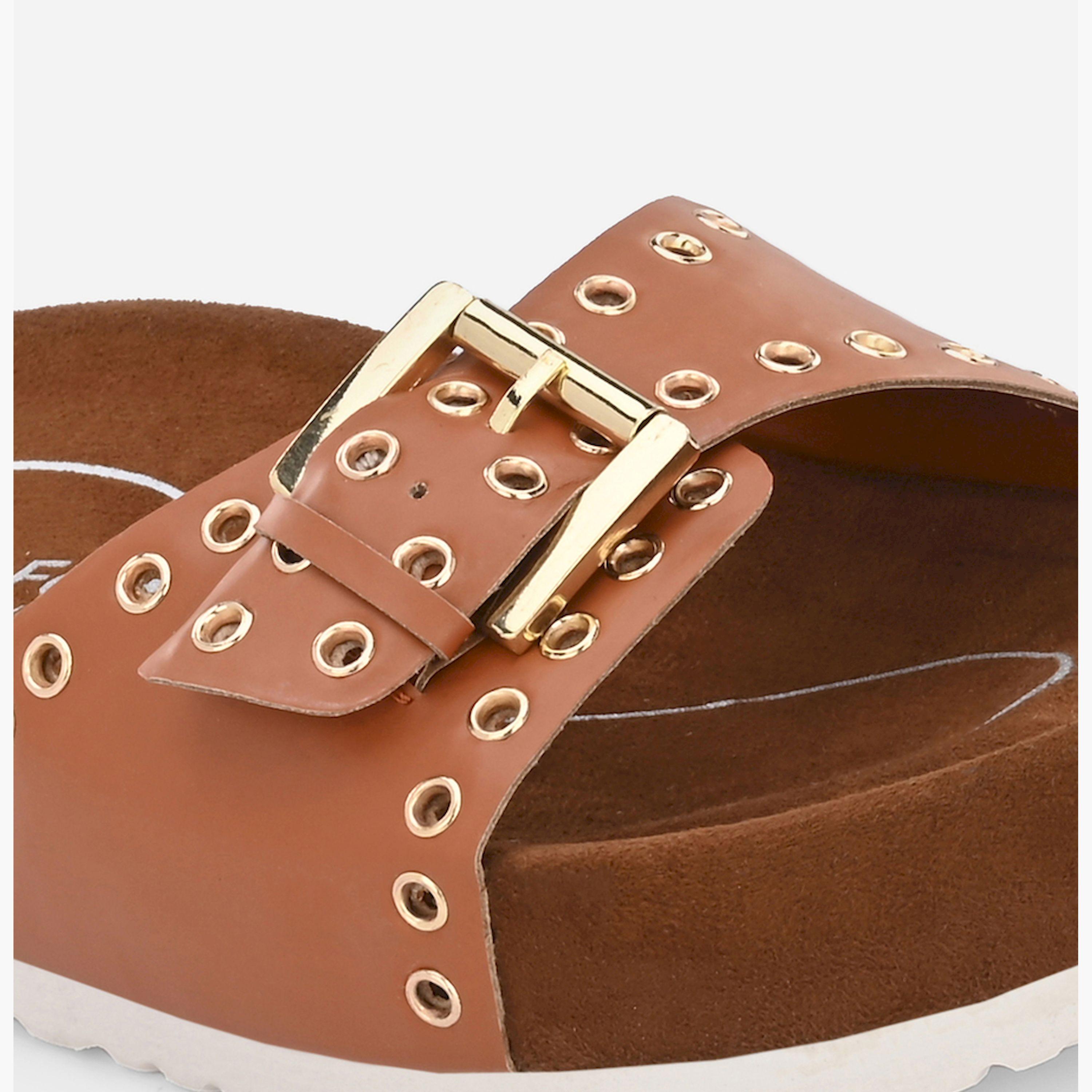فريش فيت × ستايلي - صندل ميا التقويمي بحزام إبزيم-women-shoes-sandals-flats-image-2