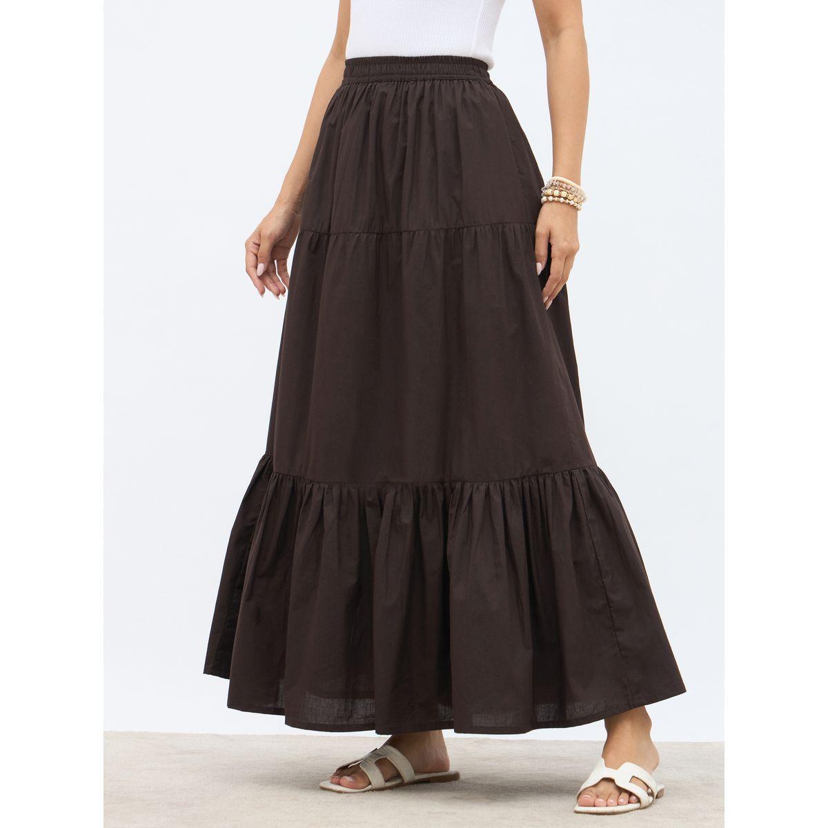 Styli Elasticated Waistband Tiered Maxi Skirt-women-clothing-bottoms-skirts-image-3