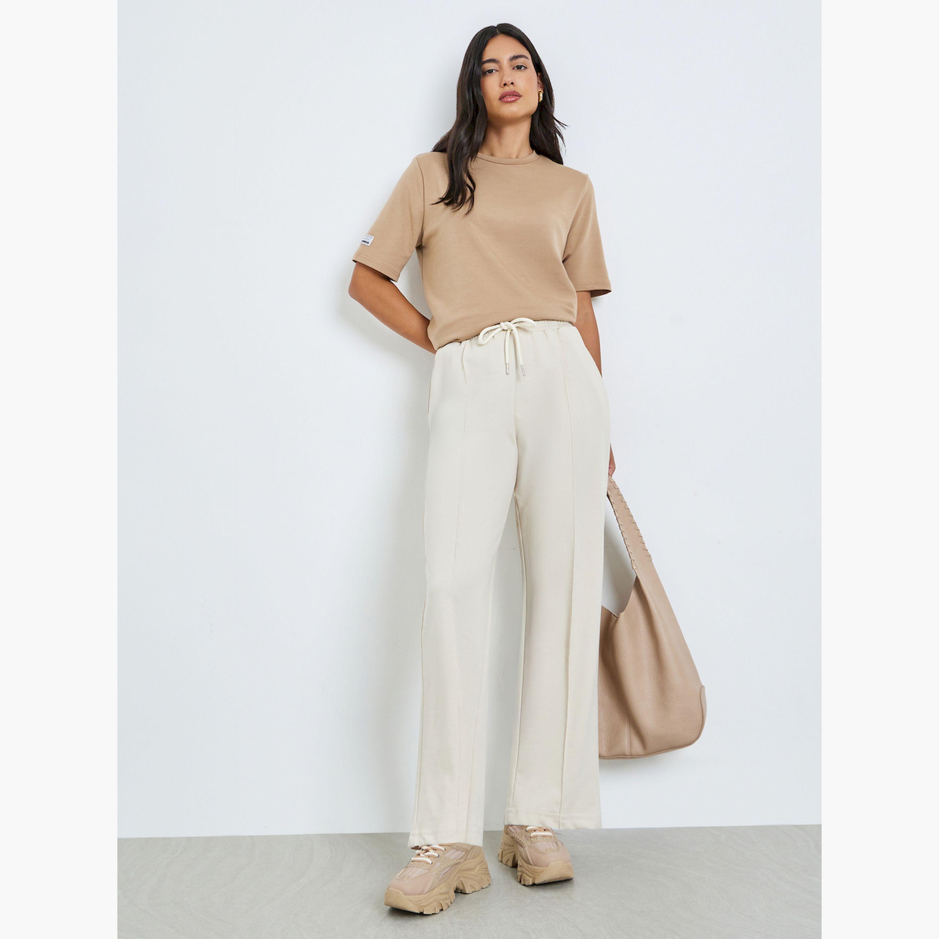 جوغر محبوك برباط خصر-women-clothing-bottoms-joggers-image-2
