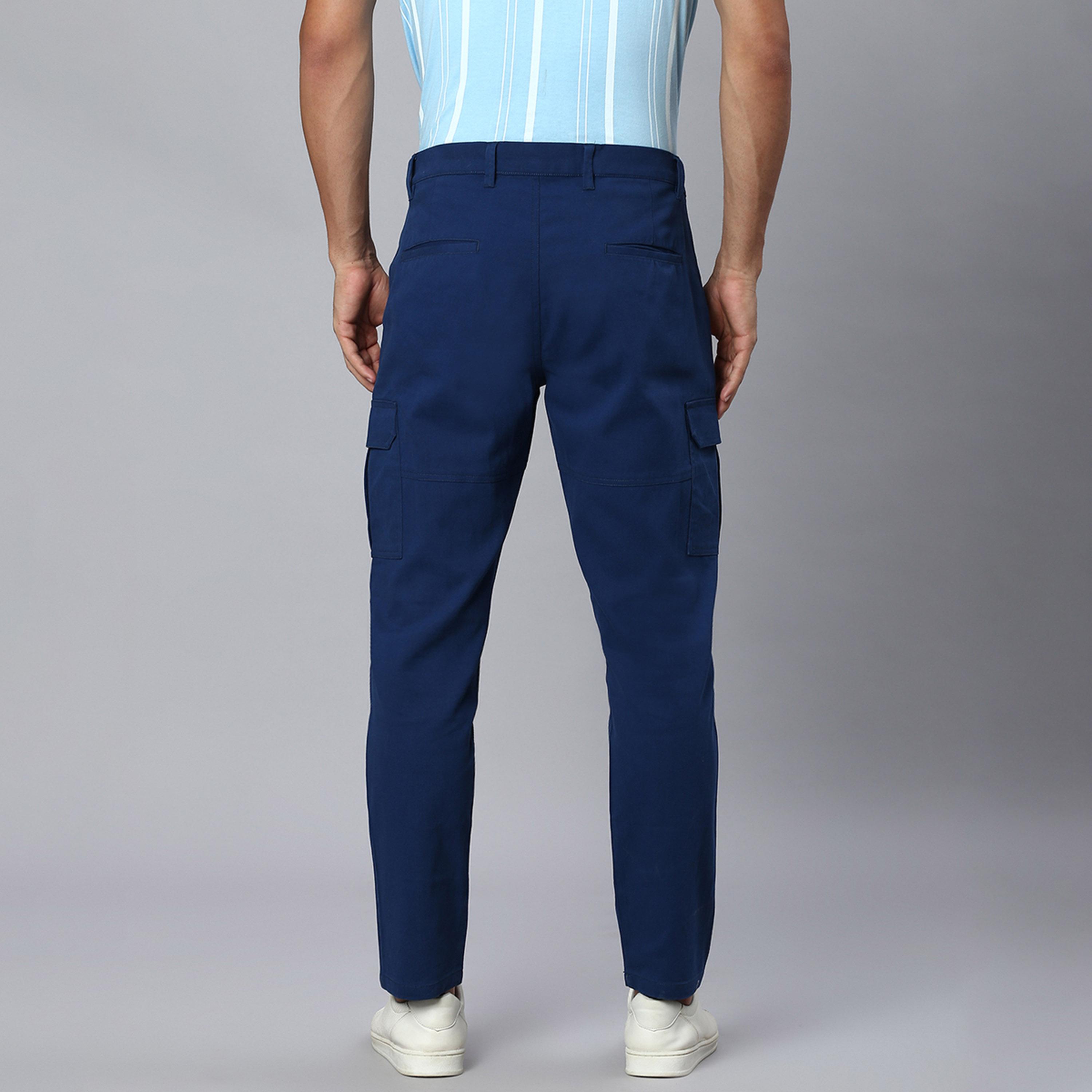هاي ستار × ستايلي-  بنطال عالي الارتفاع وقصة عادية مع جيوب-men-clothing-bottoms-trousersandchinos-trousers-image-3