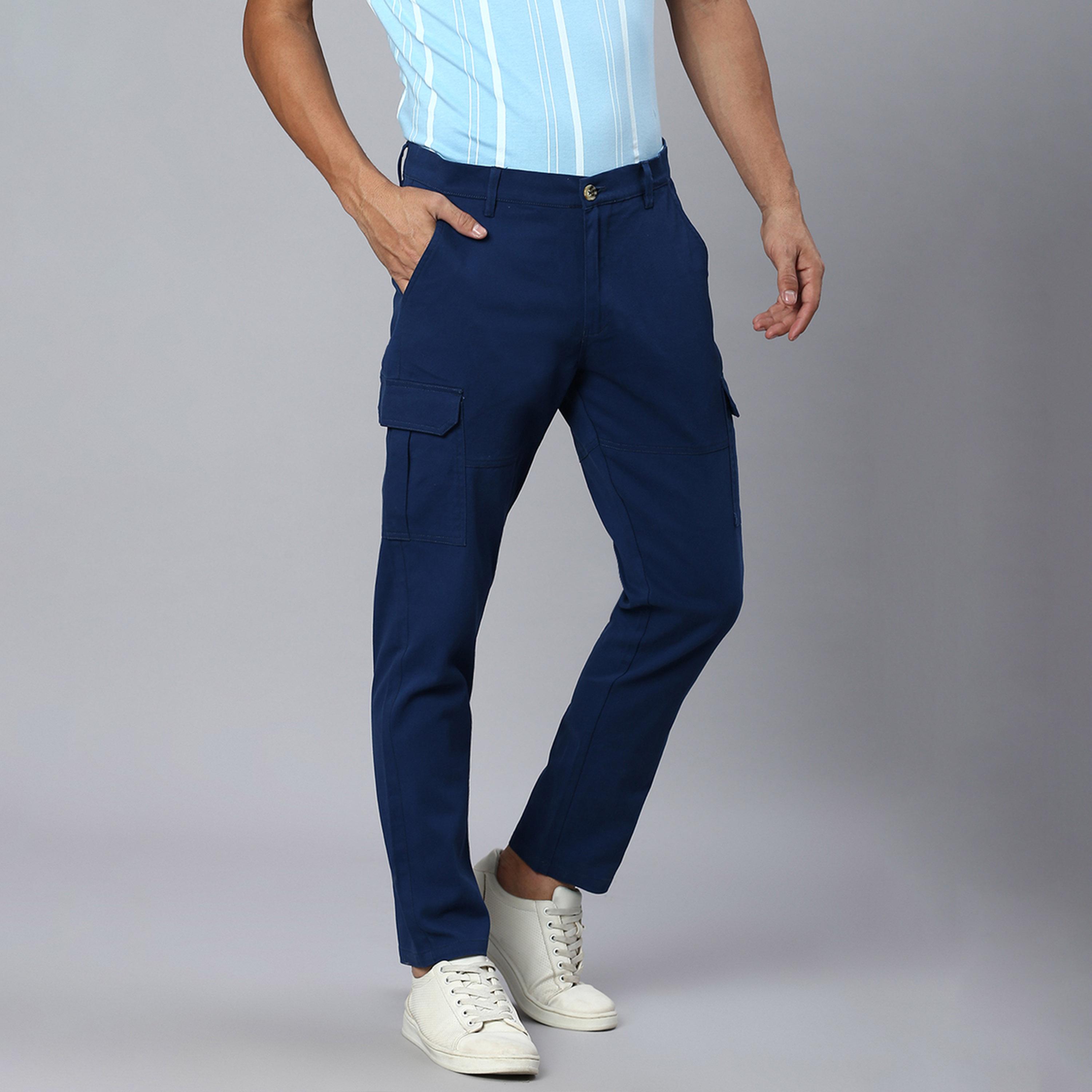 هاي ستار × ستايلي-  بنطال عالي الارتفاع وقصة عادية مع جيوب-men-clothing-bottoms-trousersandchinos-trousers-image-6