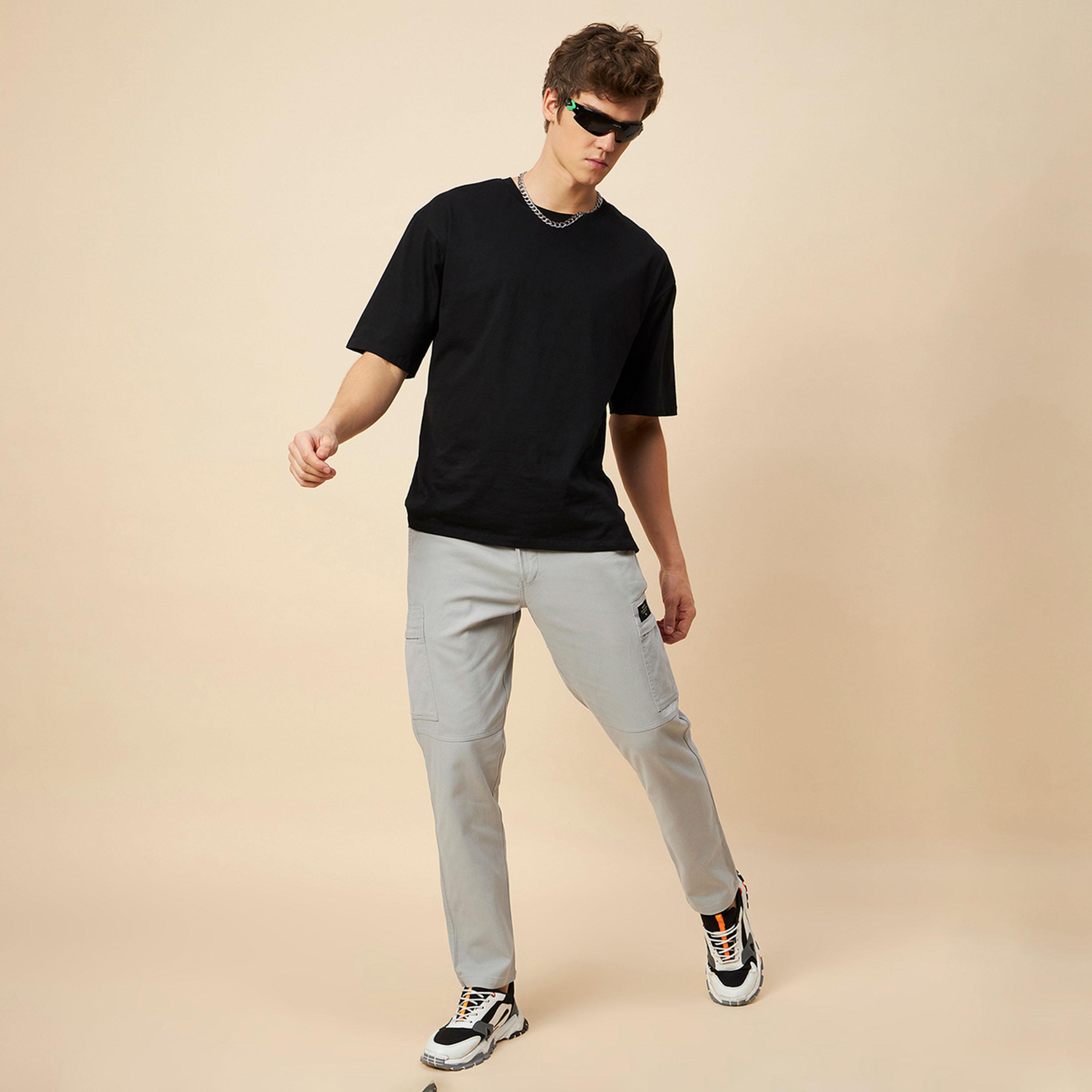 High Star X Styli High Rise Regular Fit Trousers with Pockets-men-clothing-bottoms-trousersandchinos-trousers-image-2