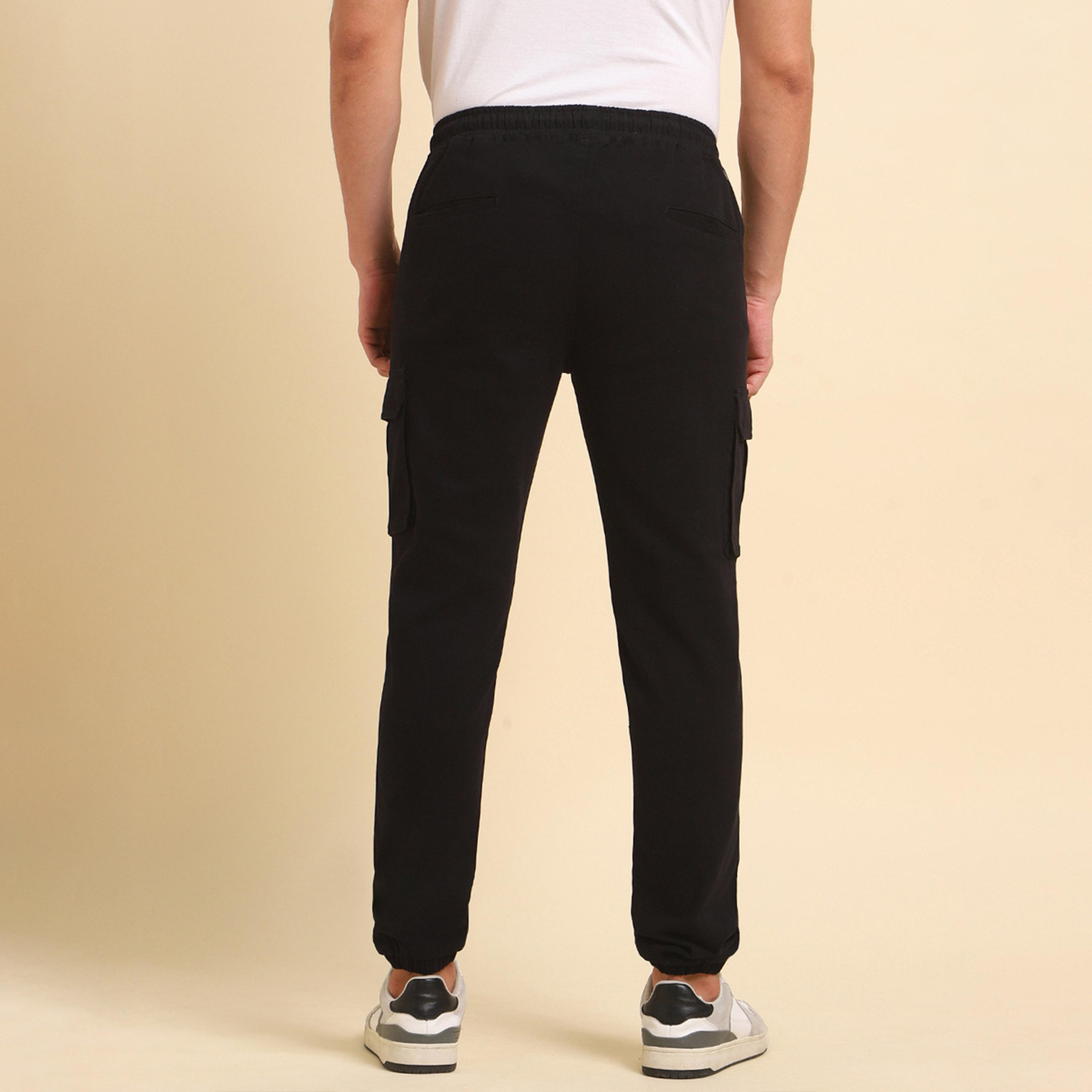 هاي ستار × ستايلي-  بنطال عالي الارتفاع وقصة عادية مع جيوب-men-clothing-bottoms-trousersandchinos-trousers-image-4