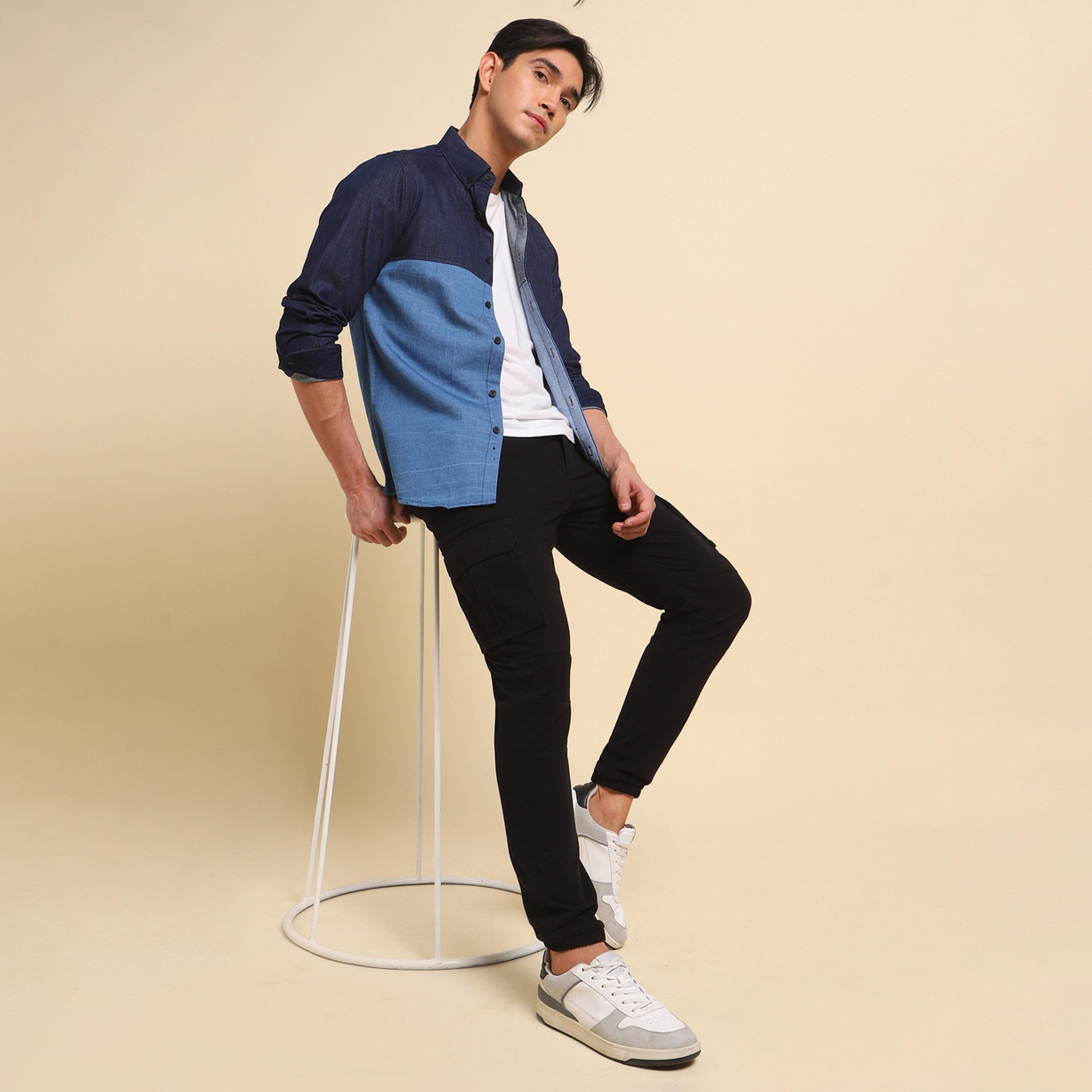 High Star X Styli High Rise Regular Fit Trousers with Pockets-men-clothing-bottoms-trousersandchinos-trousers-image-5