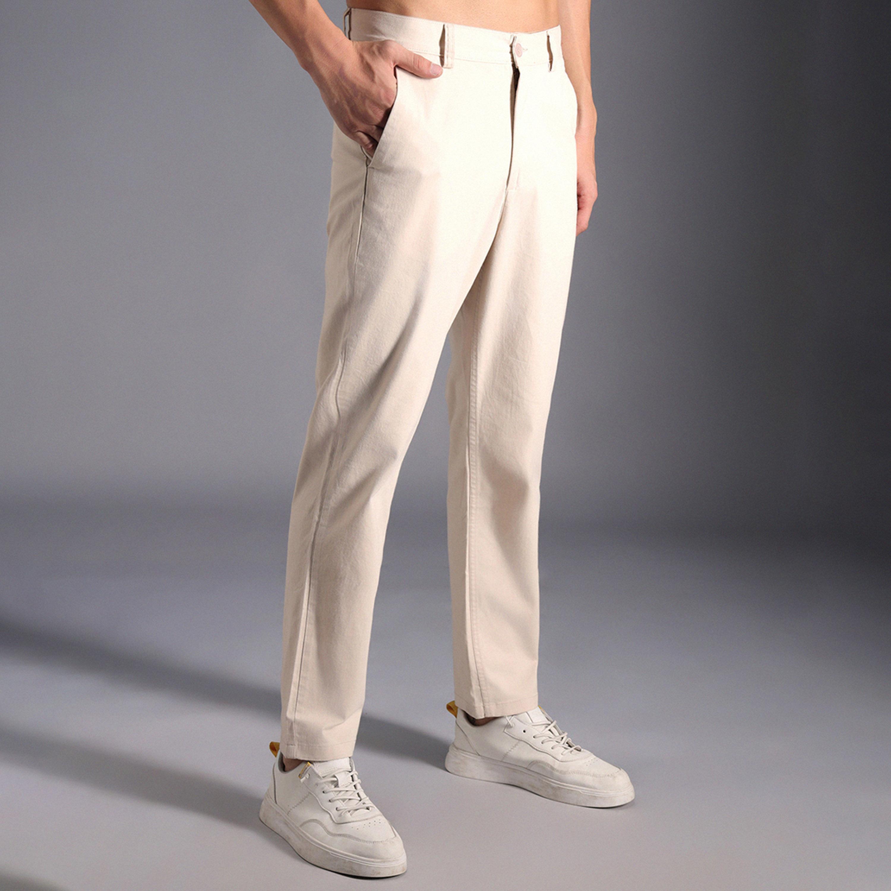 High Star X Styli Men Beige Trousers-men-clothing-bottoms-trousersandchinos-trousers-image-1