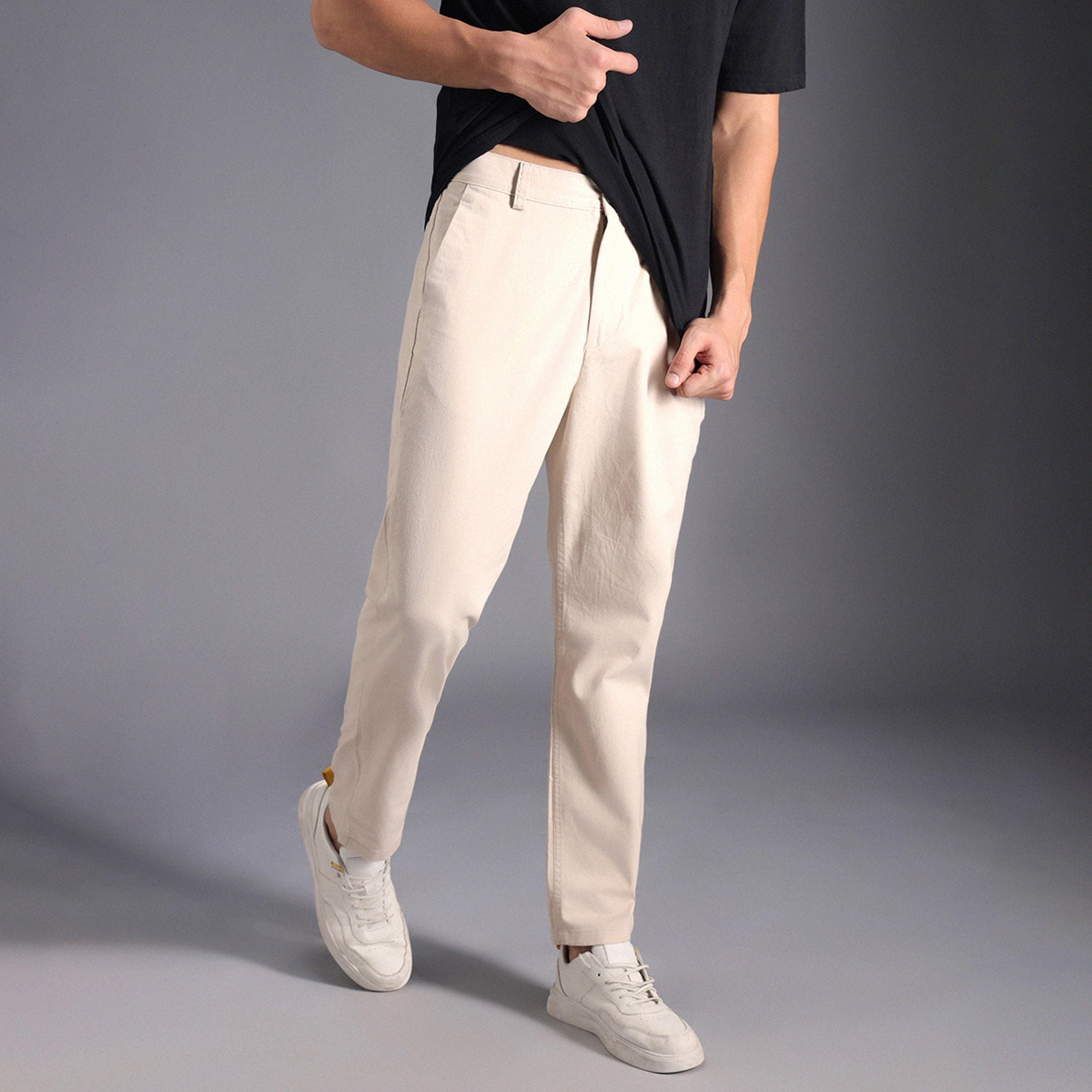 High Star X Styli Men Beige Trousers-men-clothing-bottoms-trousersandchinos-trousers-image-4