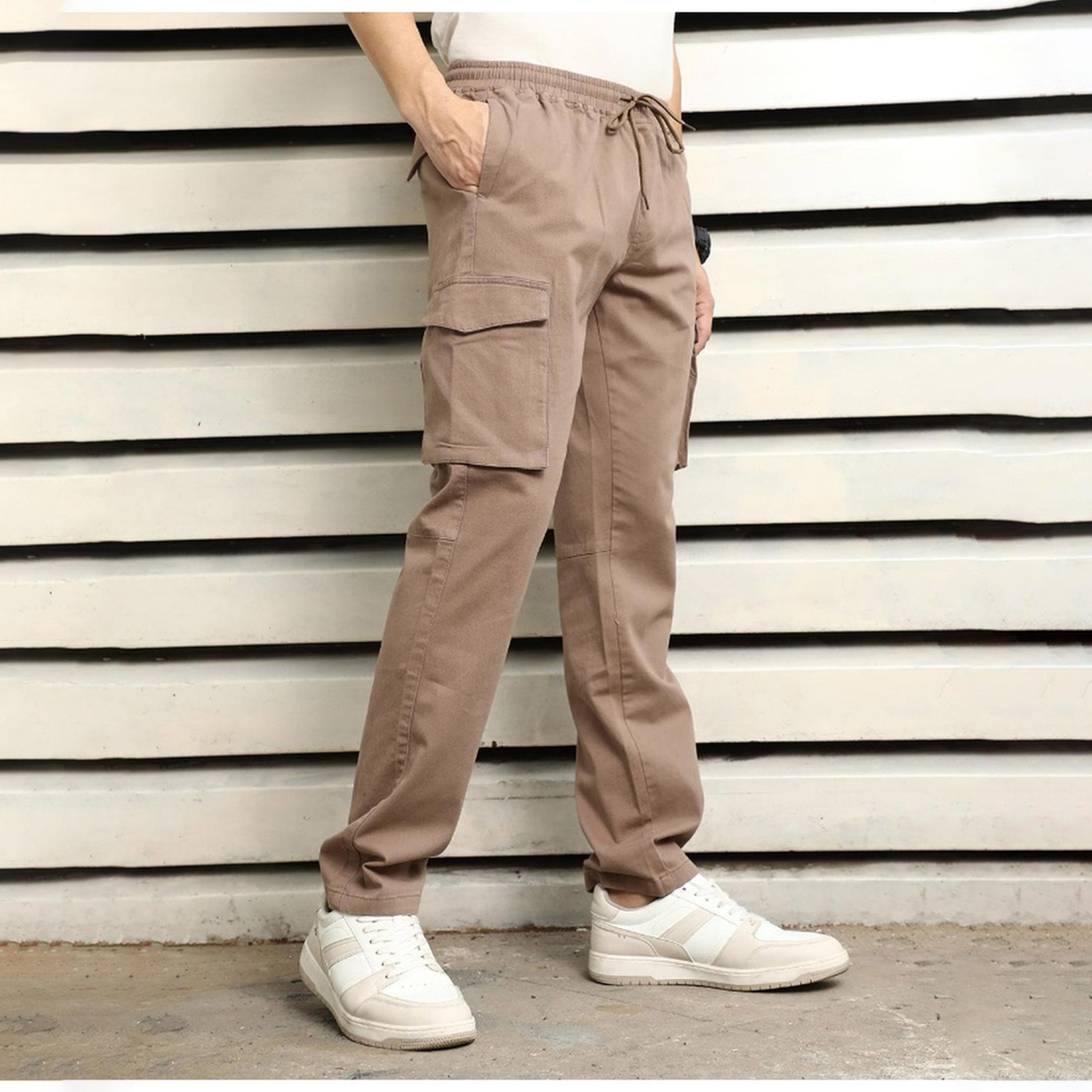هاي ستار × ستايلي-  بنطال للرجال بني-men-clothing-bottoms-trousersandchinos-trousers-image-6