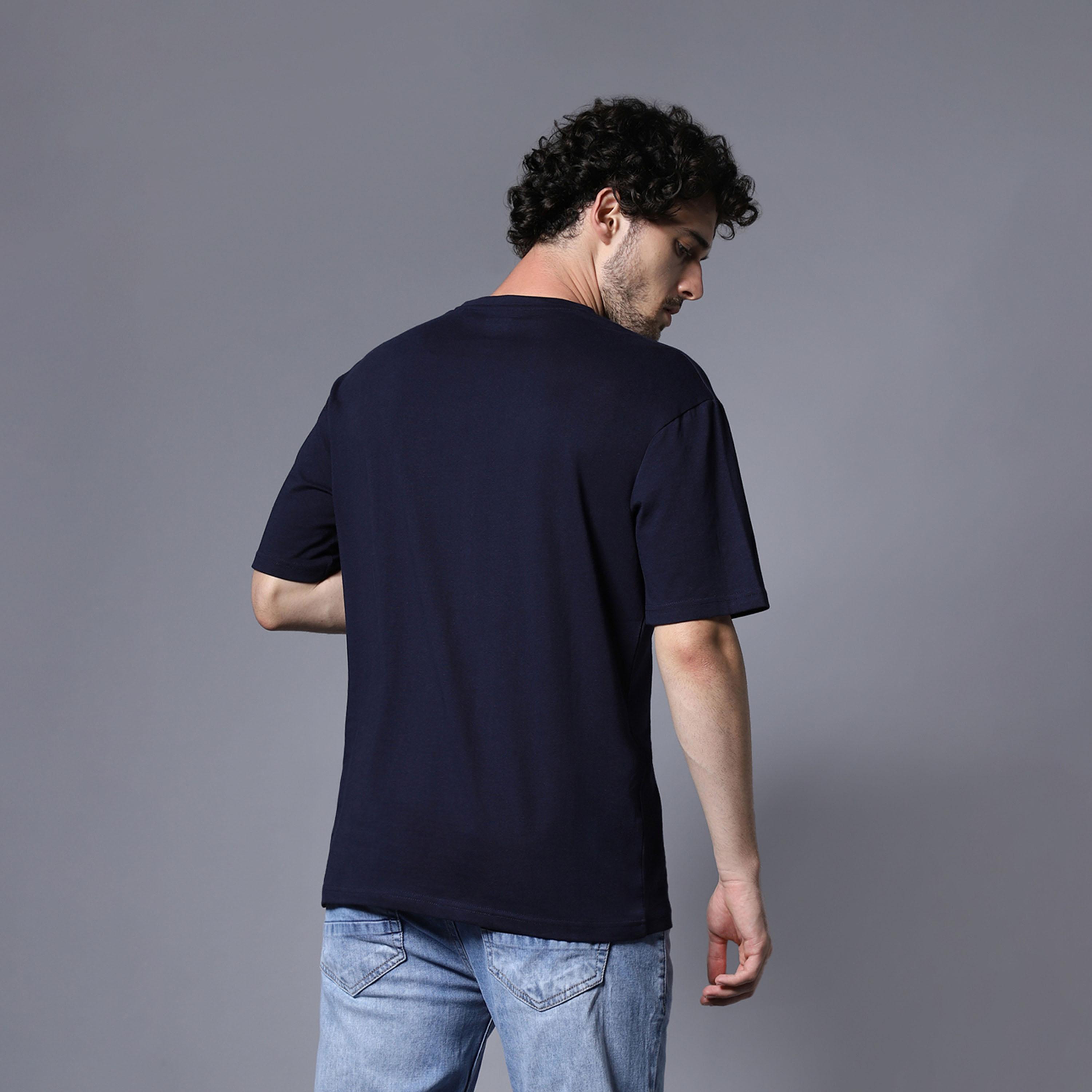 هاي ستار × ستايلي-  تي شيرت للرجال أزرق-men-clothing-tshirtsandpolos-tshirts-image-2