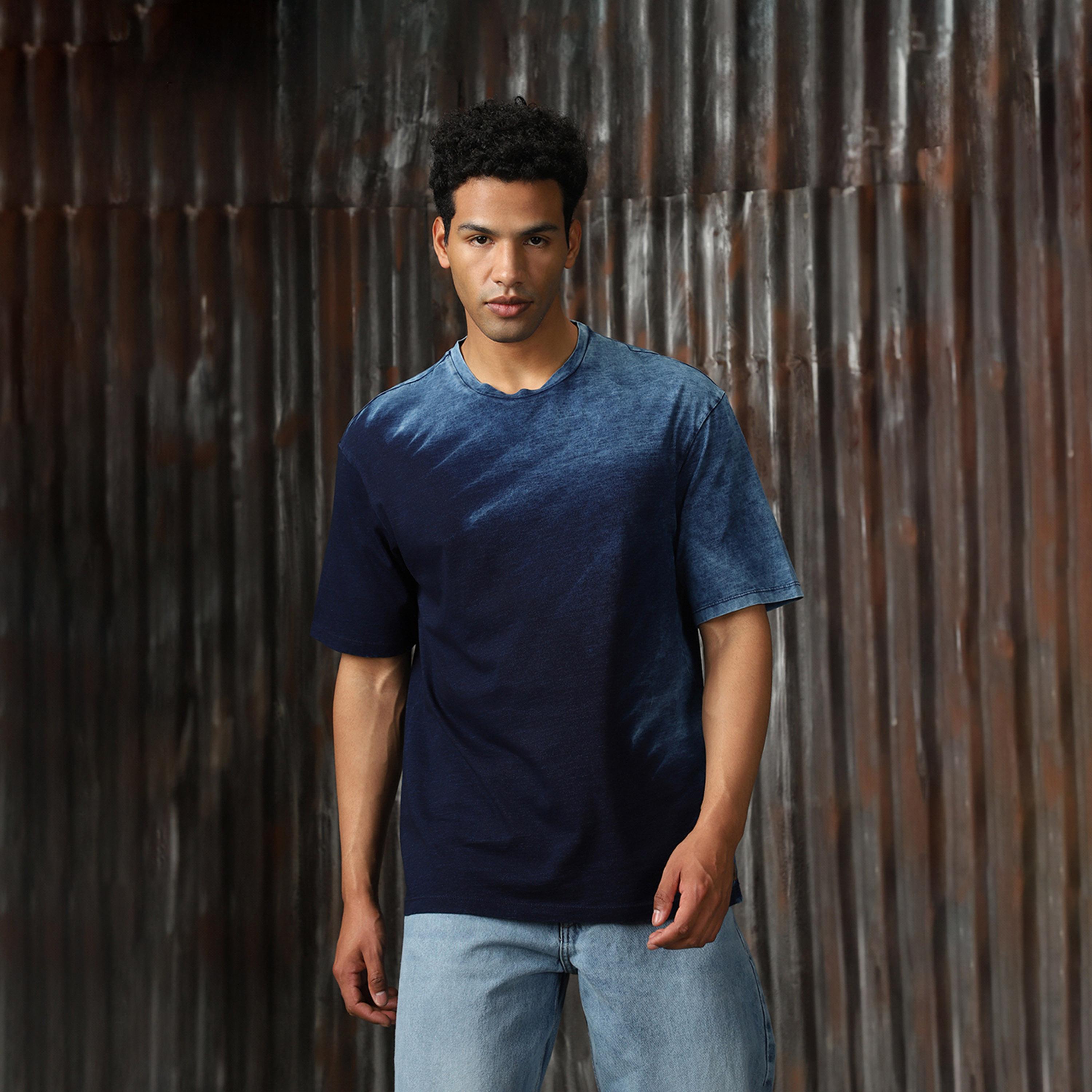 High Star X Styli Men Dark blue T-shirts-men-clothing-tshirtsandpolos-tshirts-image-1