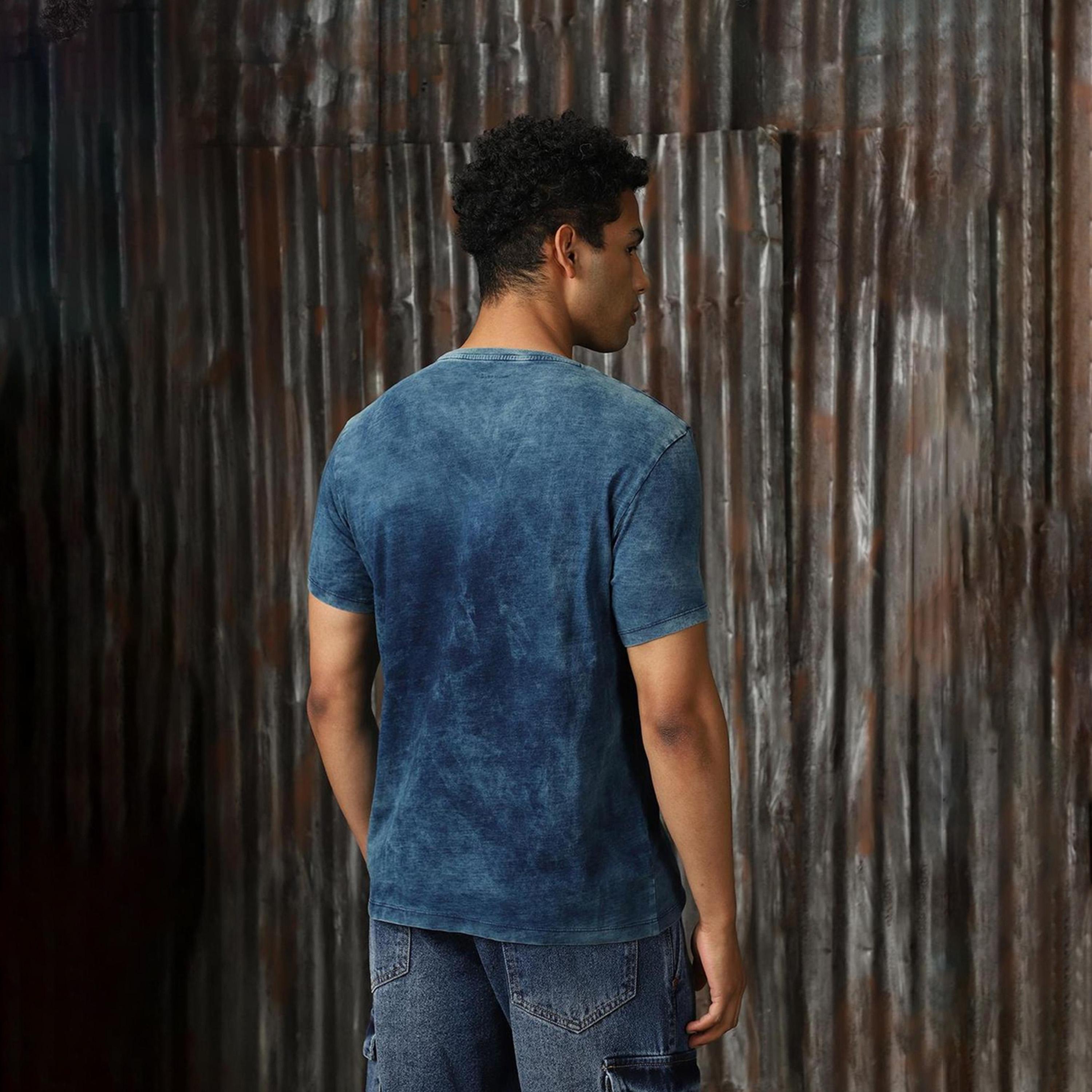 High Star X Styli Men Mid blue T-shirts-men-clothing-tshirtsandpolos-tshirts-image-3