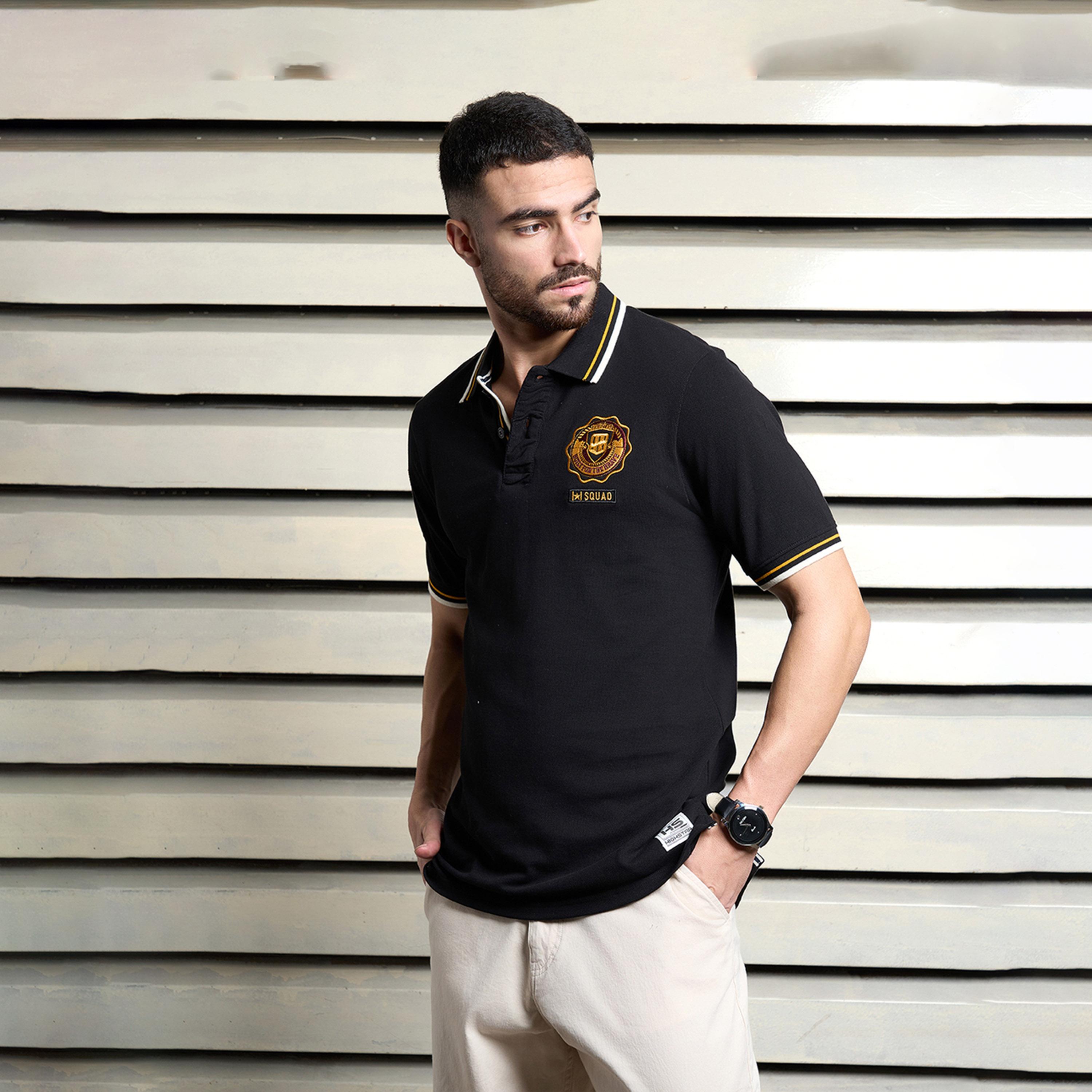 High Star X Styli Men Black T-shirts-men-clothing-tshirtsandpolos-tshirts-image-4