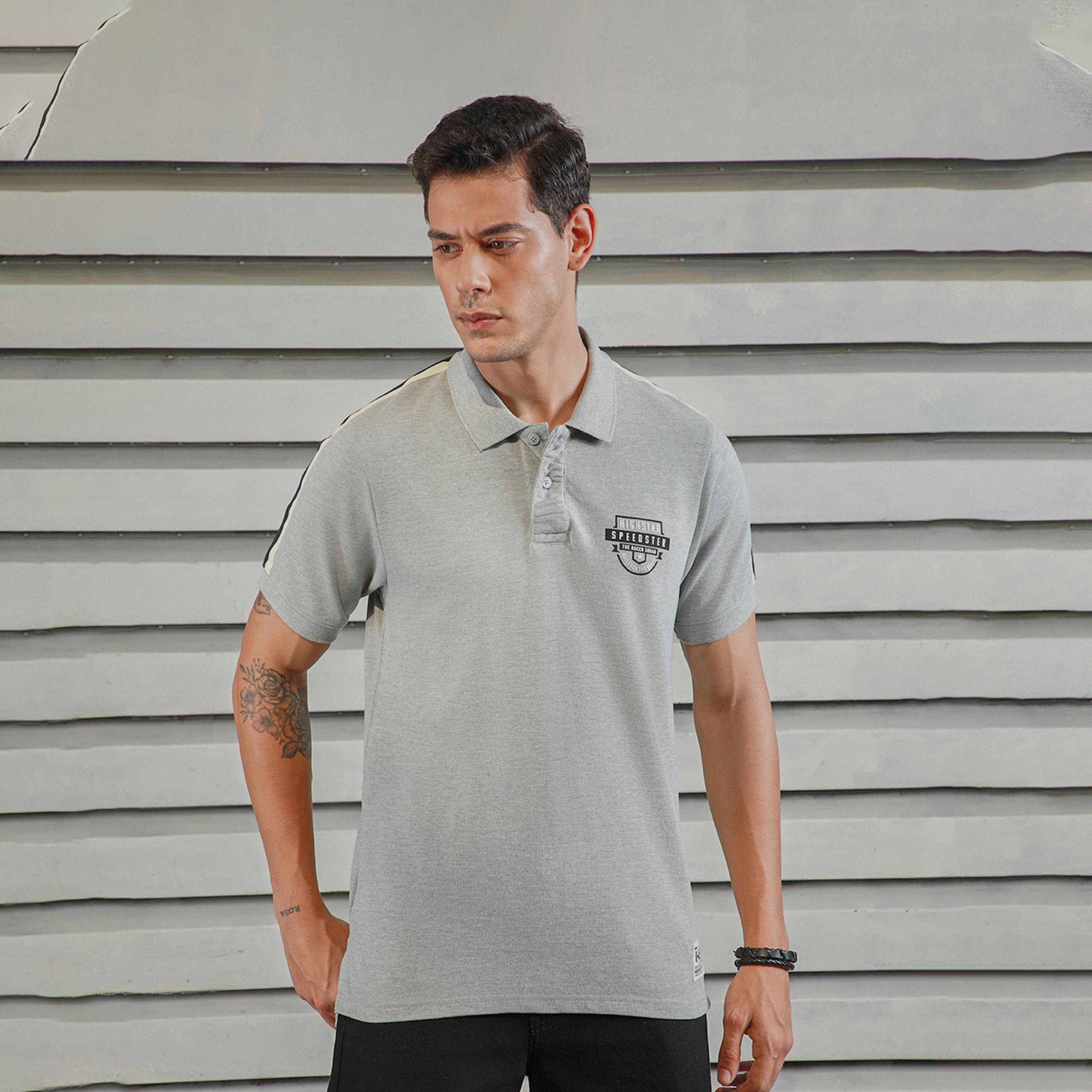 High Star X Styli Men Grey T-shirts-men-clothing-tshirtsandpolos-tshirts-image-2